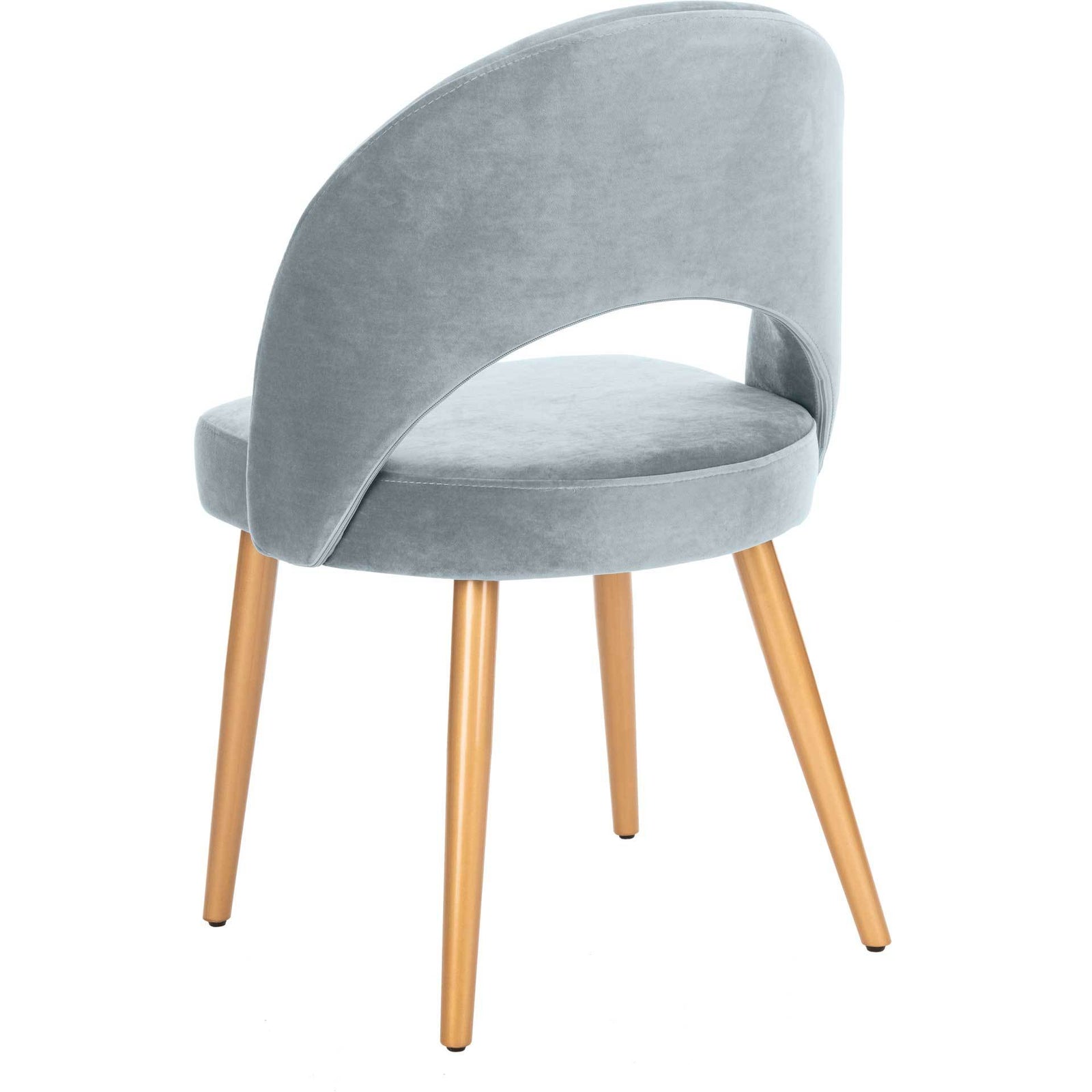 Gia Retro Dining Chair Slate Blue/Gold (Set of 2)