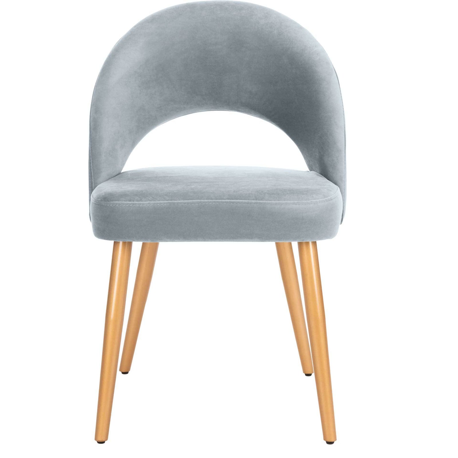 Gia Retro Dining Chair Slate Blue/Gold (Set of 2)