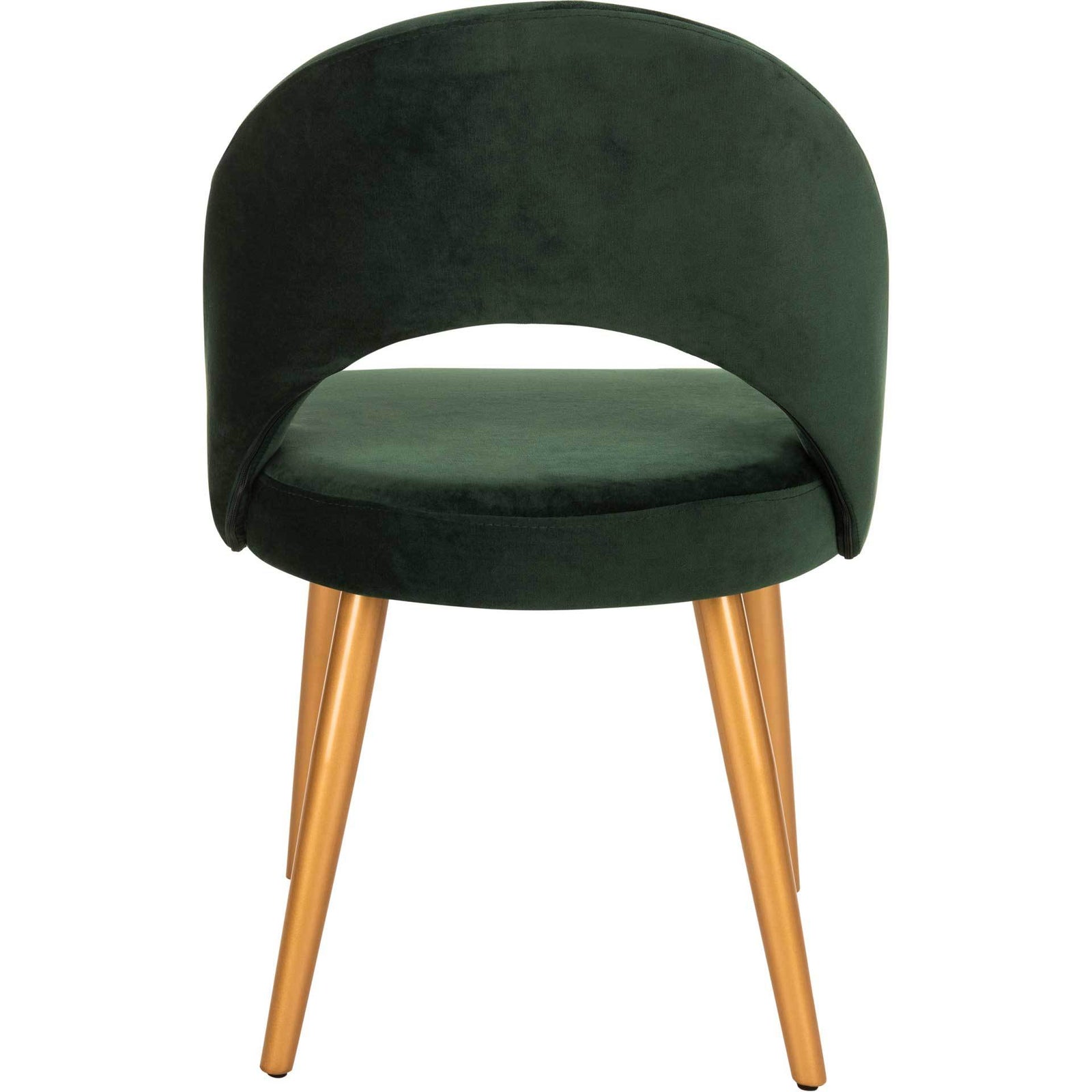 Gia Retro Dining Chair Malachite Green/Gold (Set of 2)