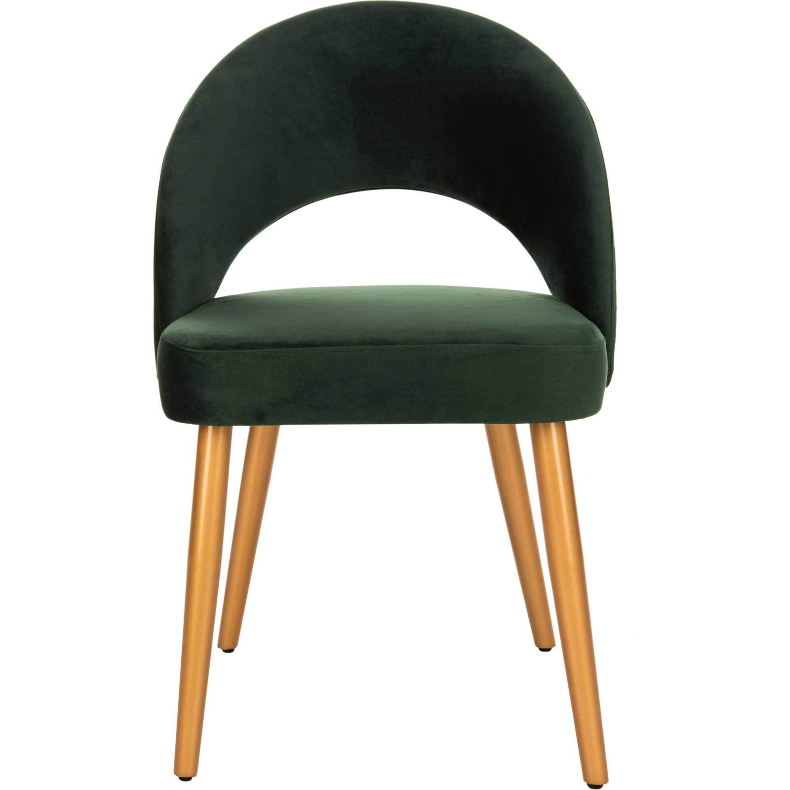 Gia Retro Dining Chair Malachite Green/Gold (Set of 2)