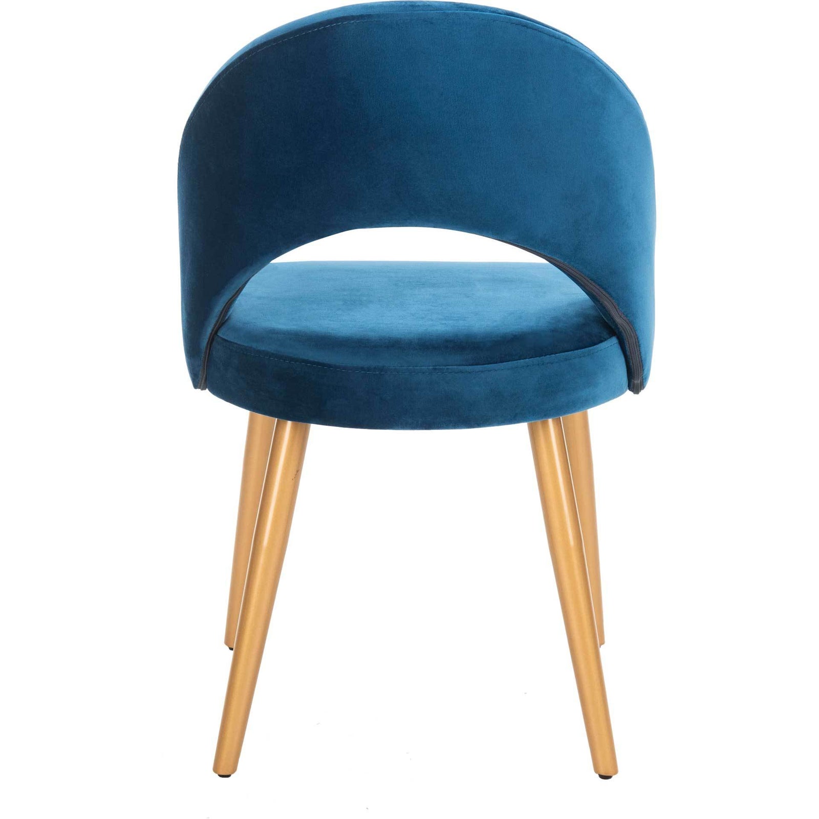 Gia Retro Dining Chair Navy/Gold (Set of 2)