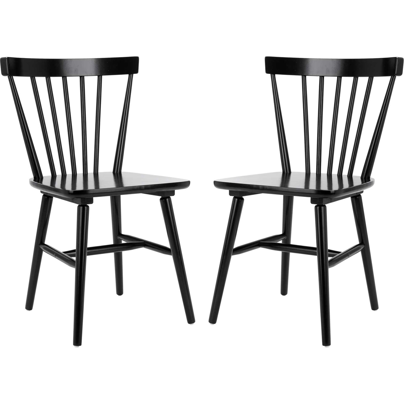 Wilder Spindle Back Dining Chair Black (Set of 2)