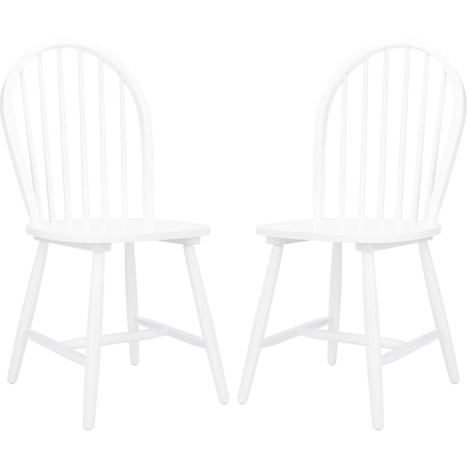 Calista Spindle Back Chair White (Set of 2)