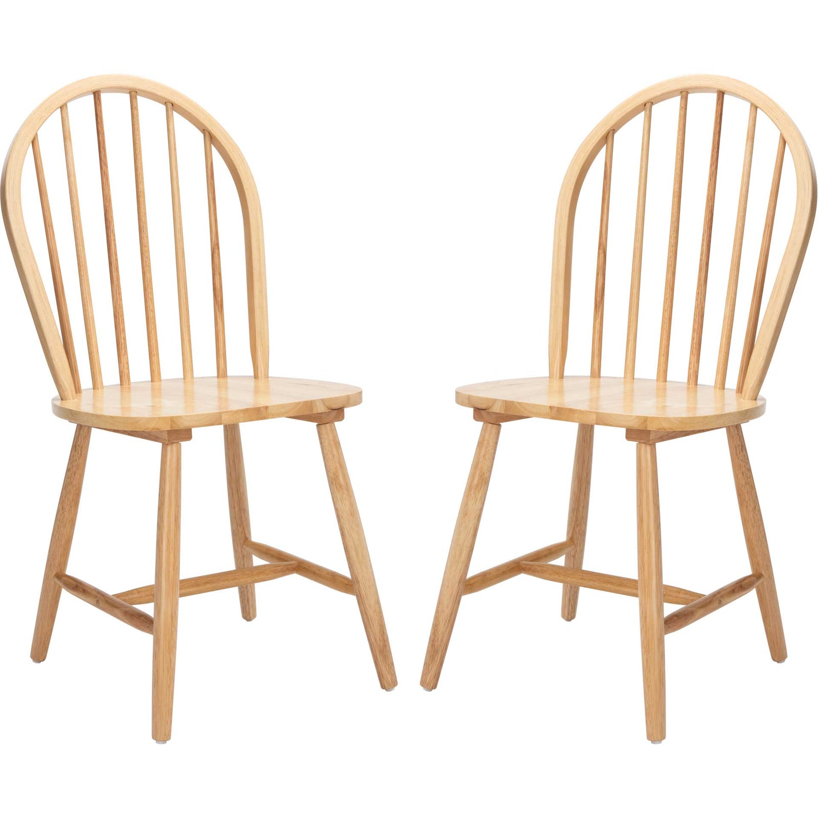 Calista Spindle Back Chair Natural (Set of 2)