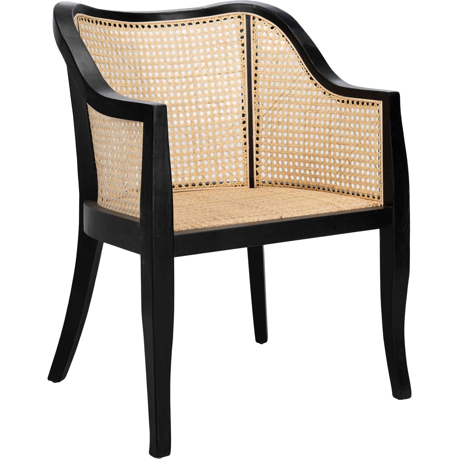 Maddox Dining Chair Black/Natural