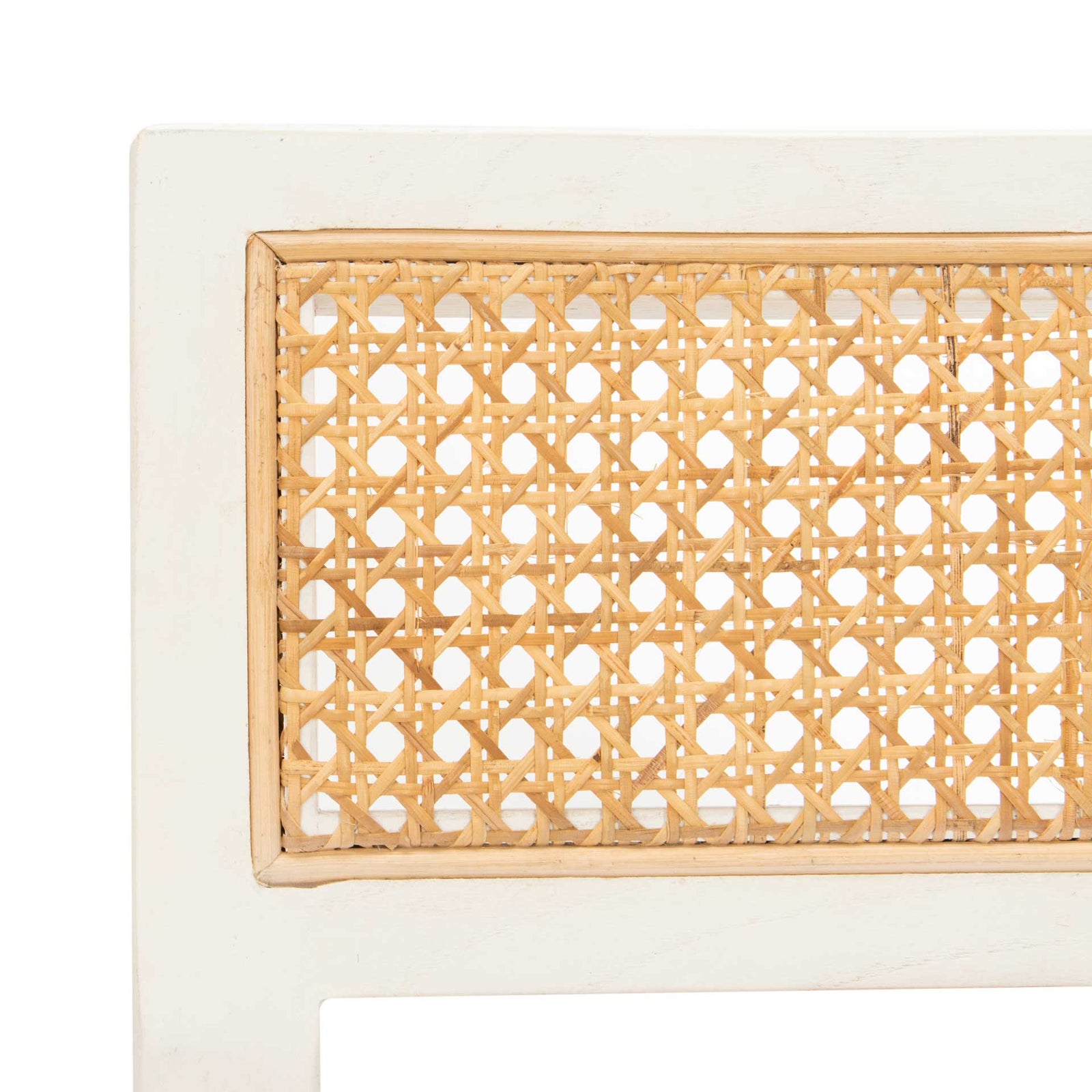 Bellini Cane Dining Chair White/Natural