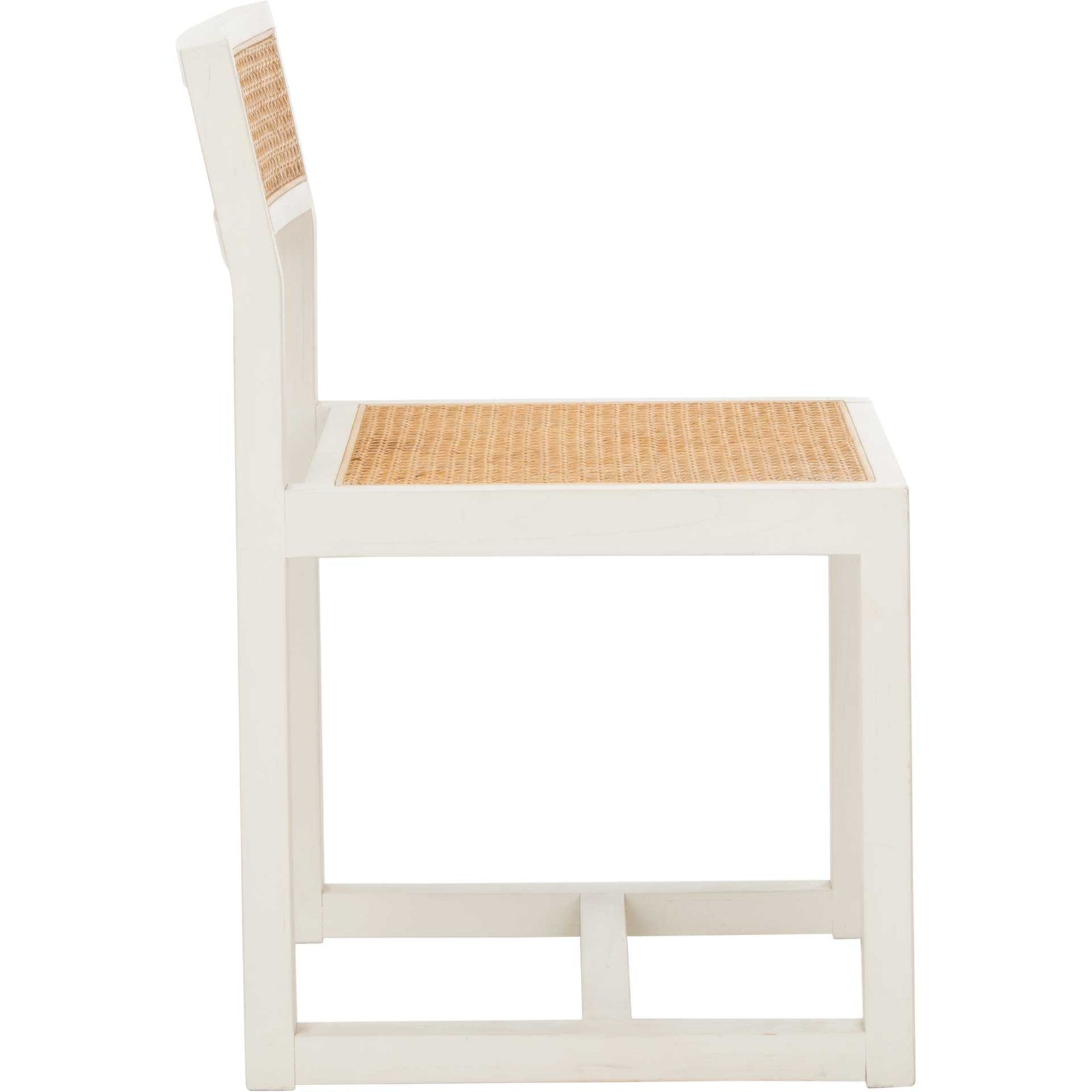 Bellini Cane Dining Chair White/Natural