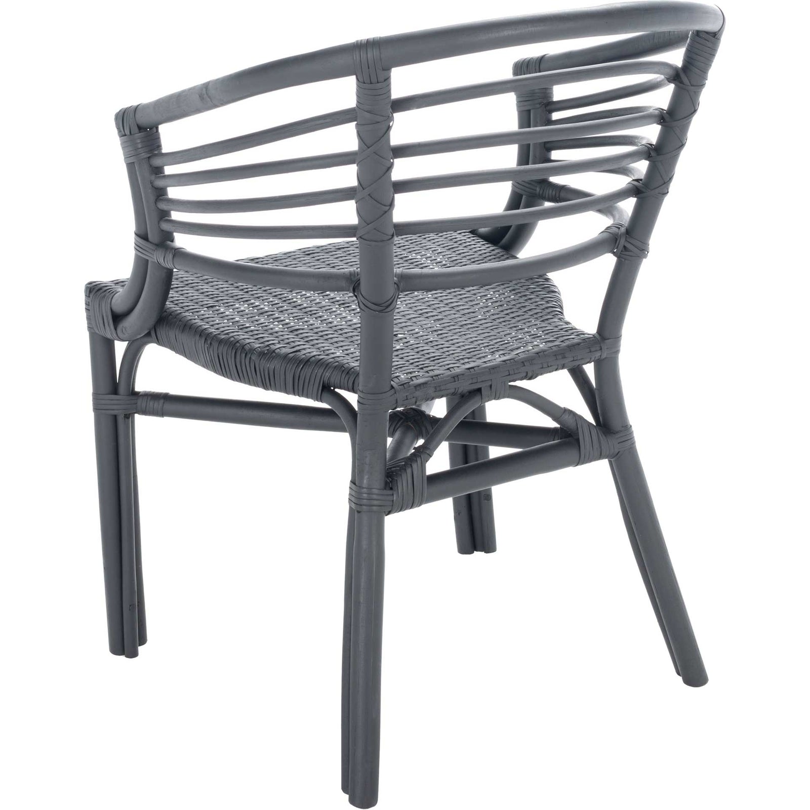 Elisio Rattan Dining Chair Black (Set of 2)