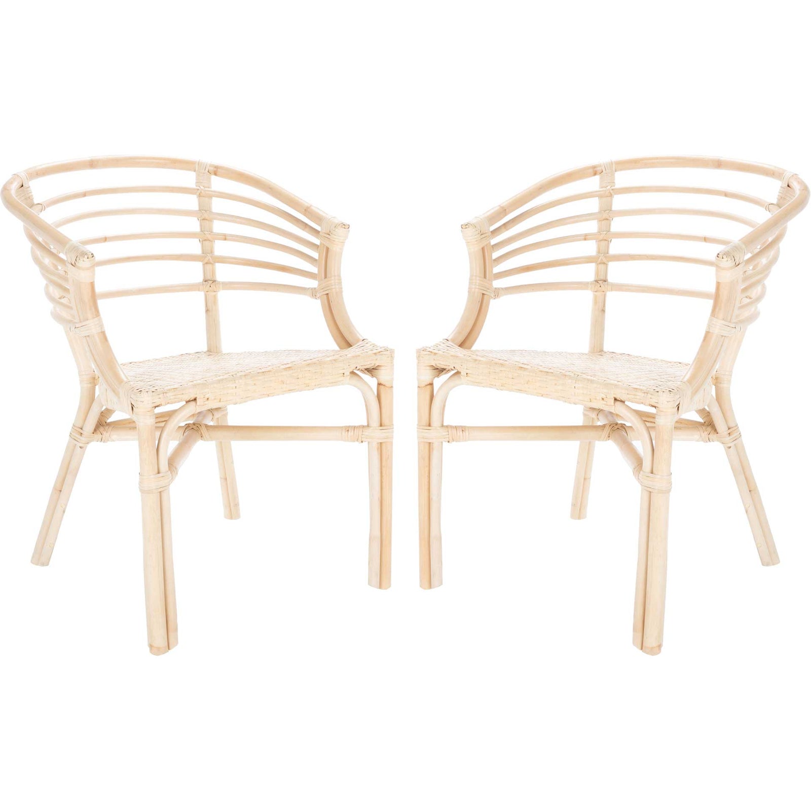 Elisio Rattan Dining Chair Natural (Set of 2)