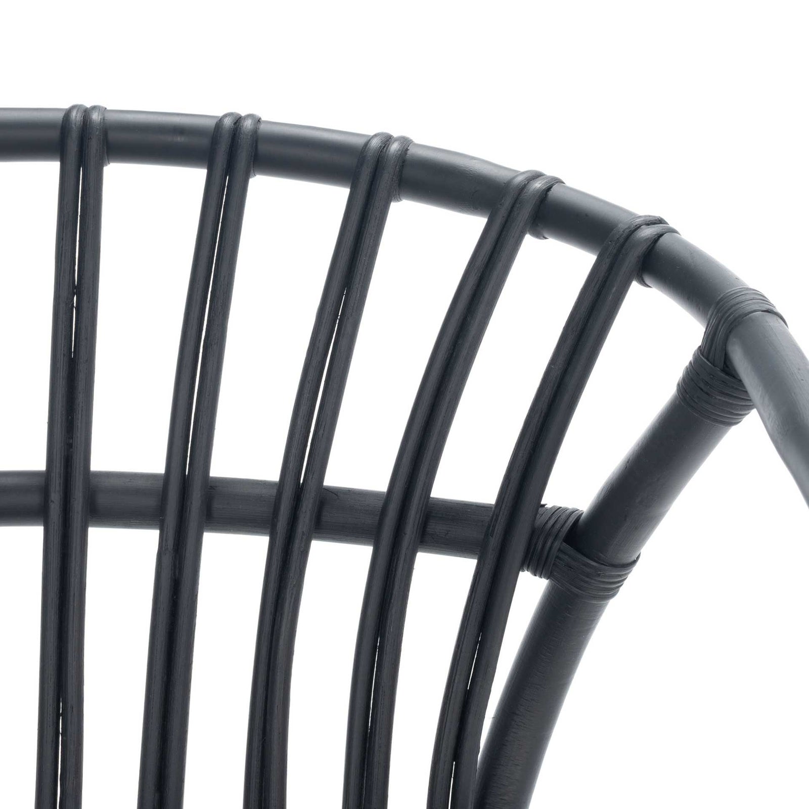 Ava Rattan Dining Chair Black (Set of 2)