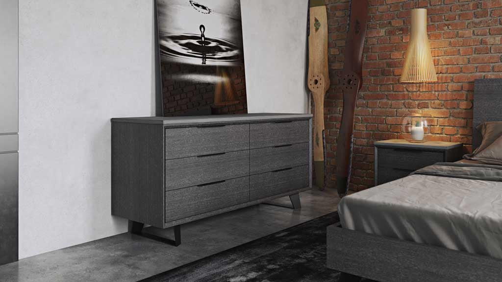 Amsterdam Dresser Concrete/Gray Oak