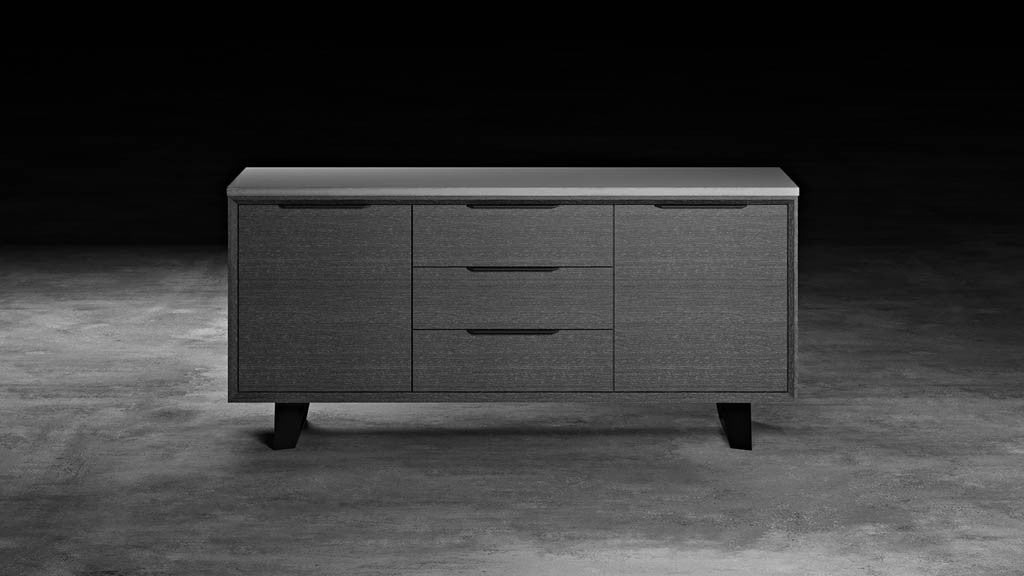 Amsterdam Sideboard Concrete/Gray Oak