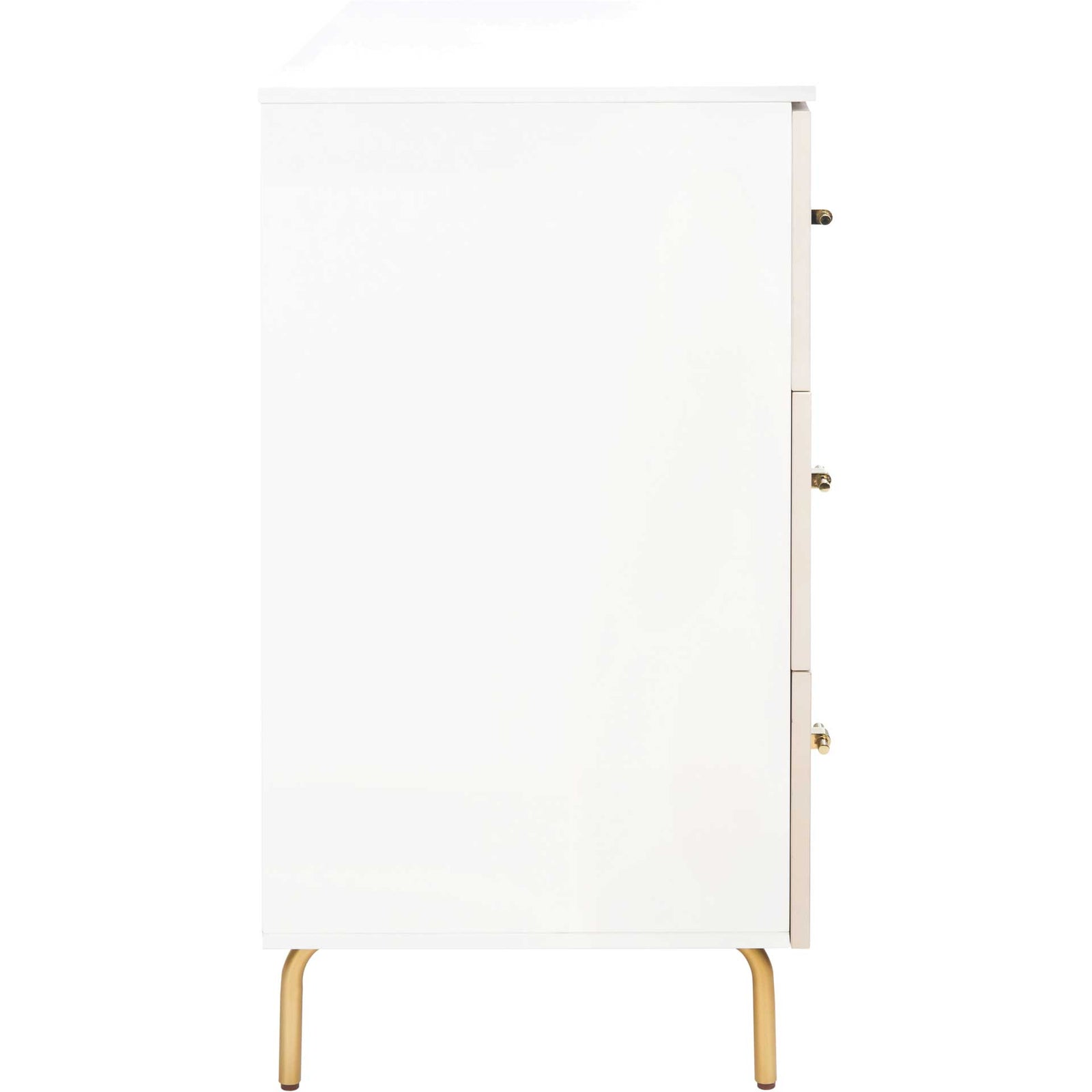 Gemma 3 Drawer Dresser White/White Washed