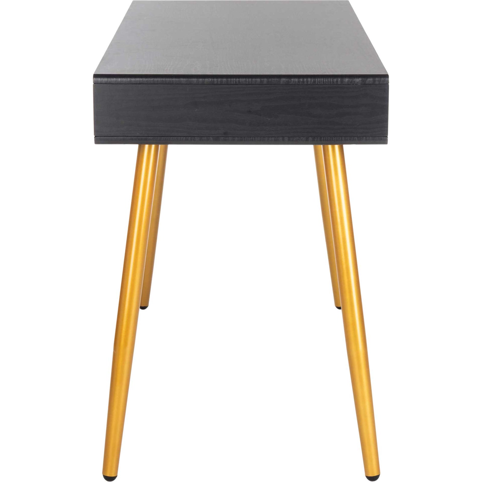 Joe 1 Drawer 1 Shelf Desk Black/Gold