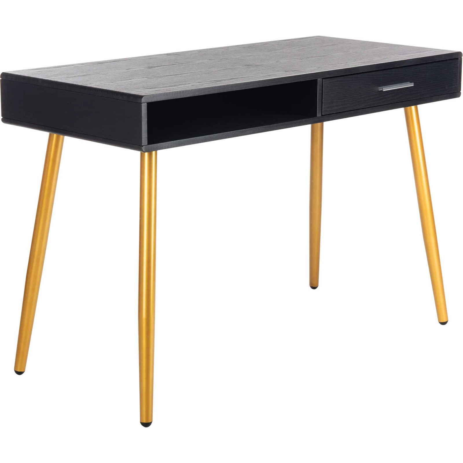 Joe 1 Drawer 1 Shelf Desk Black/Gold