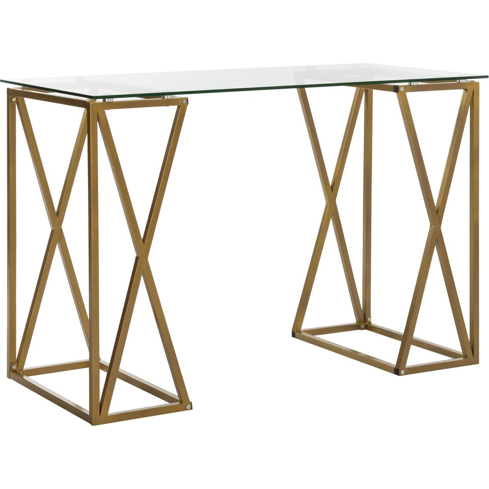 Thalia Glass Top Desk