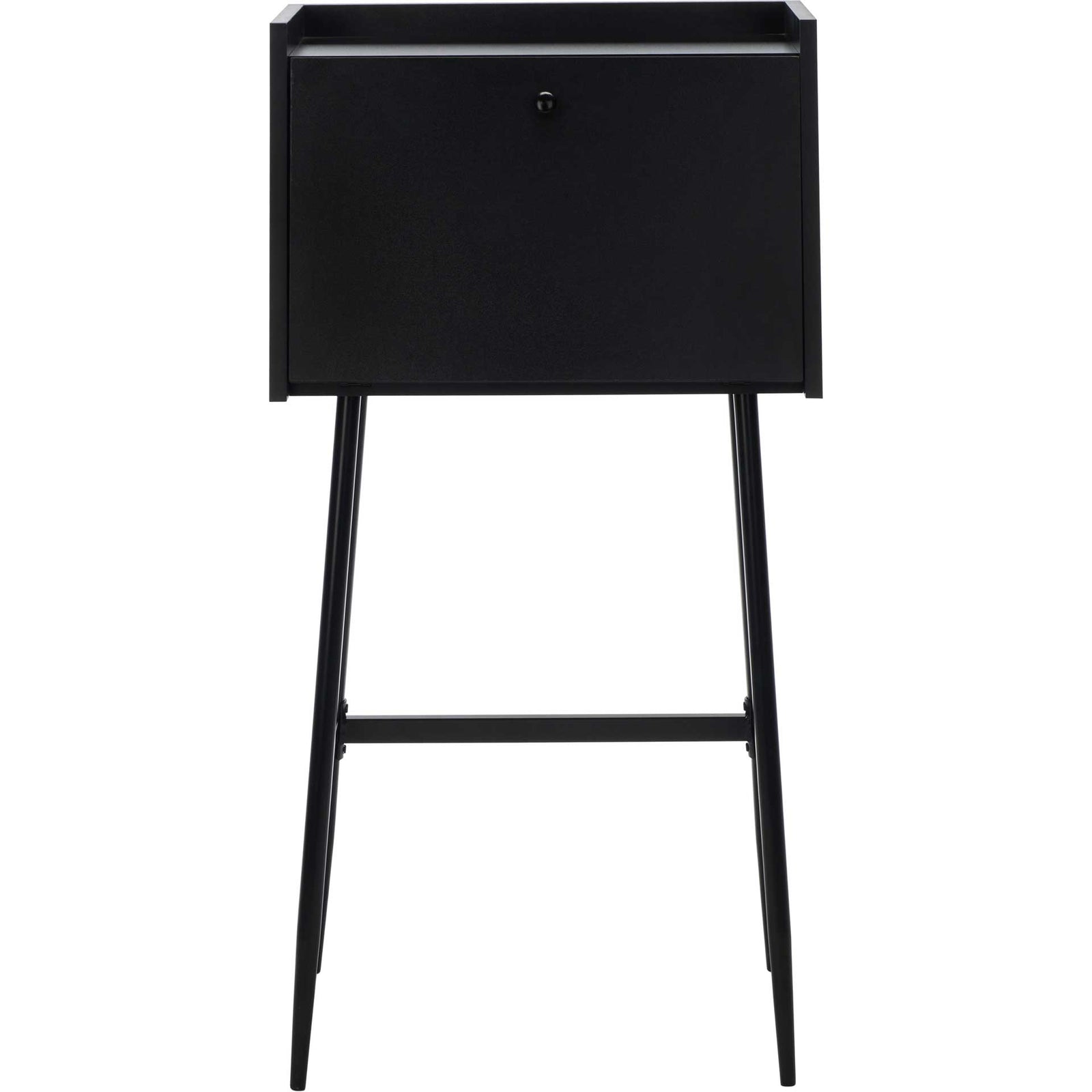 Xavier Modern Secretary Desk Black
