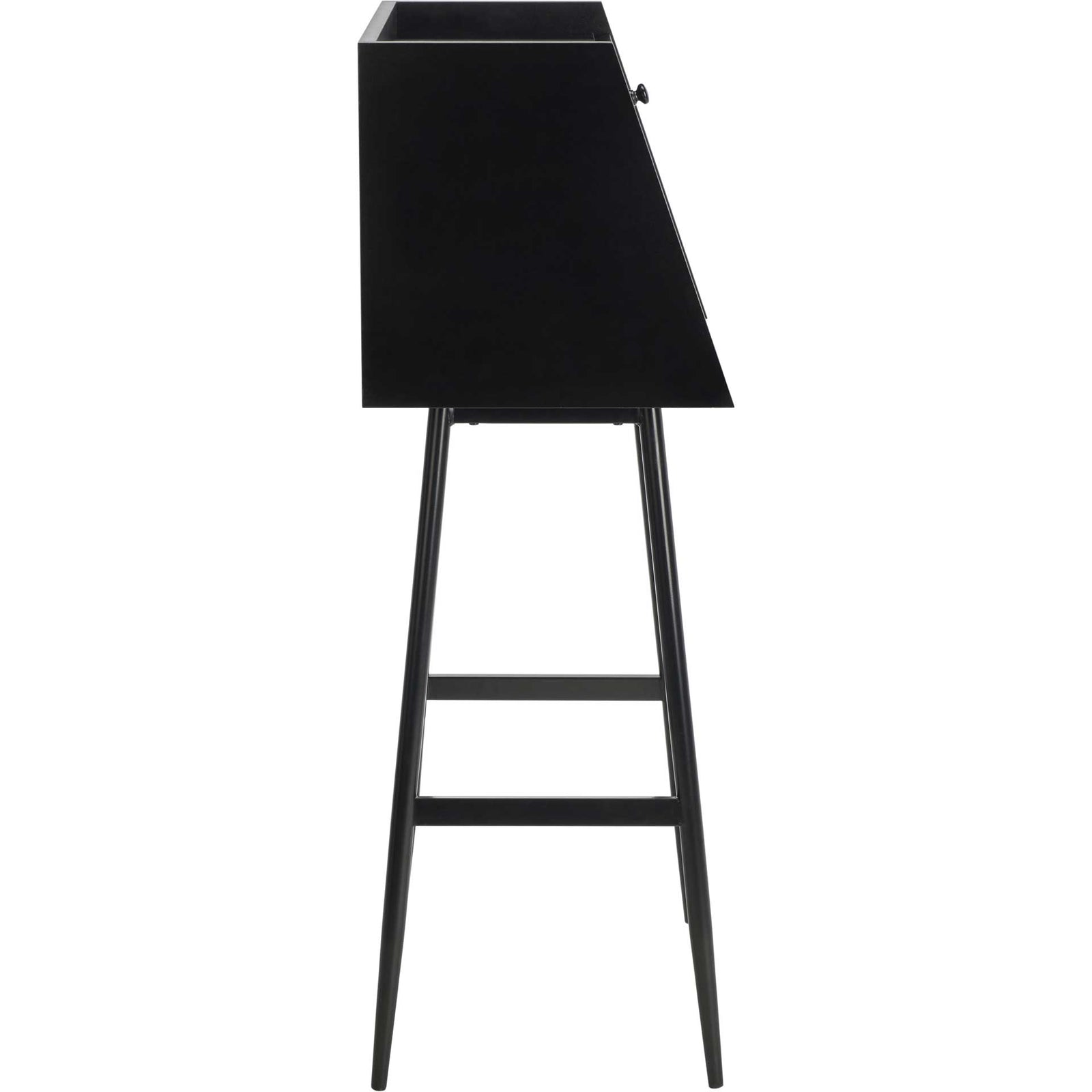 Xavier Modern Secretary Desk Black