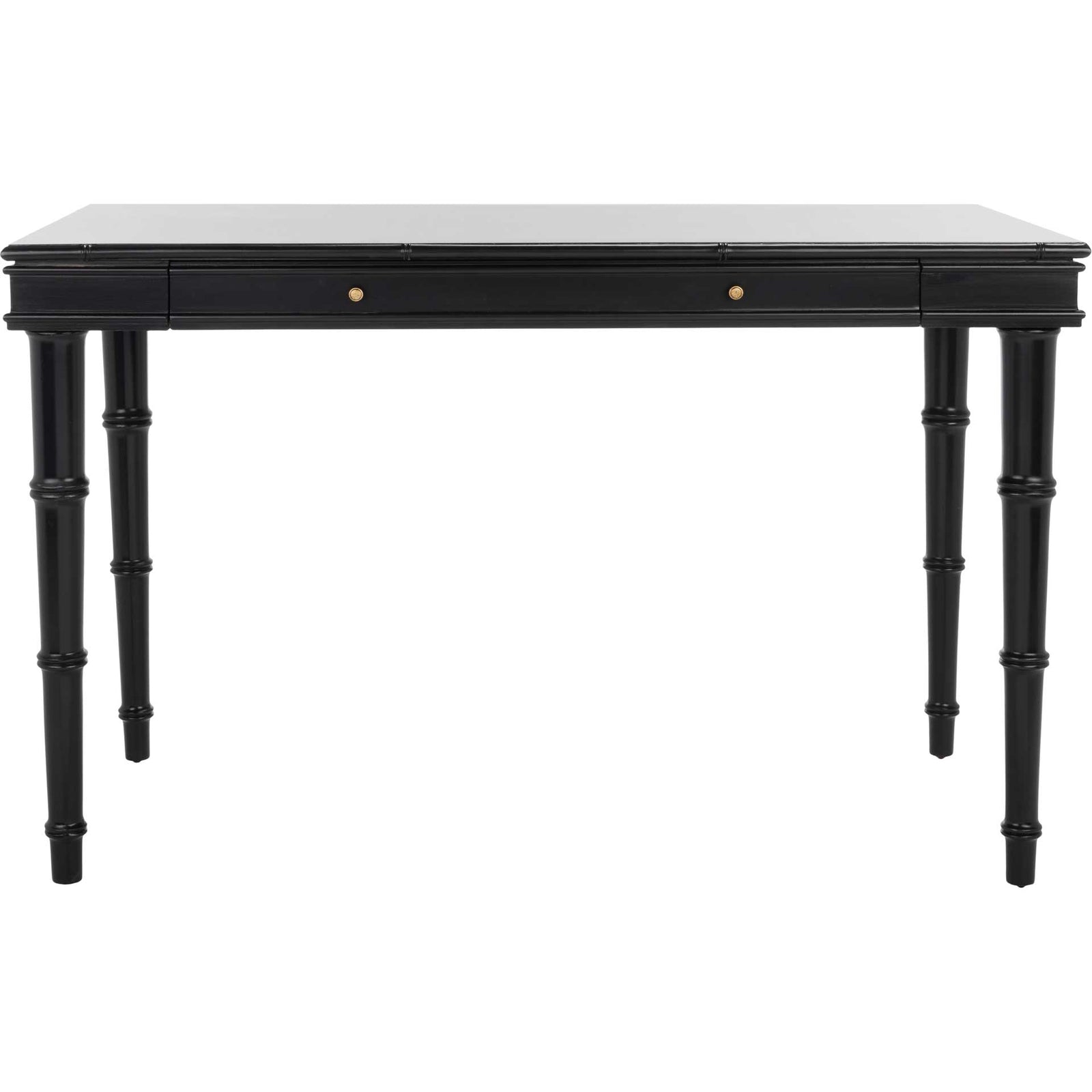 Noemi Single Drawer Writing Desk Black/Silver