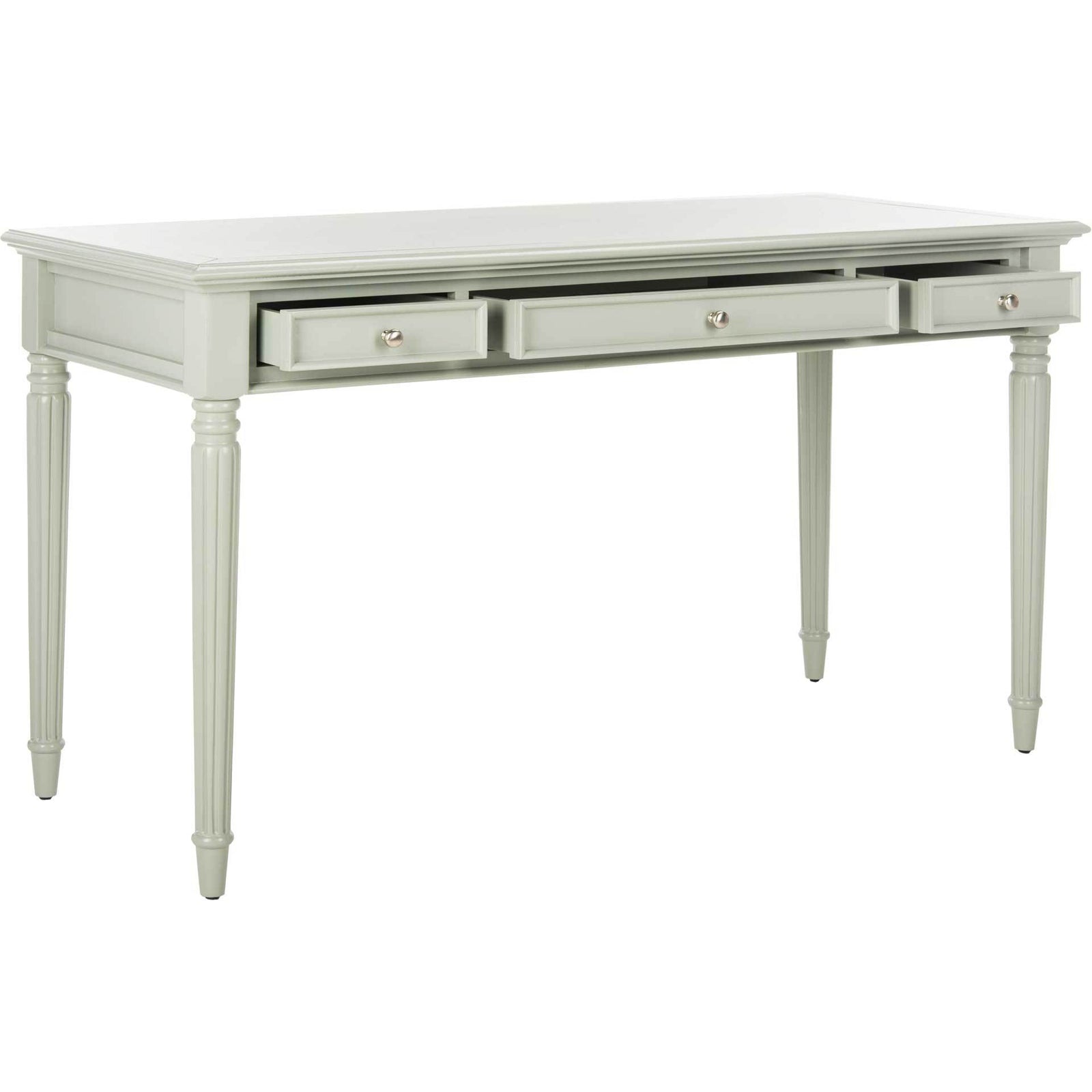 Cohen 3 Drawer Desk Gray