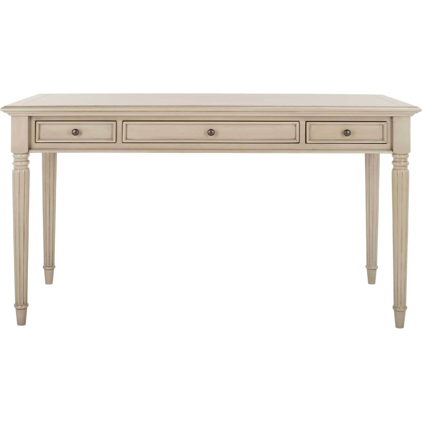 Cohen 3 Drawer Desk Light Beige