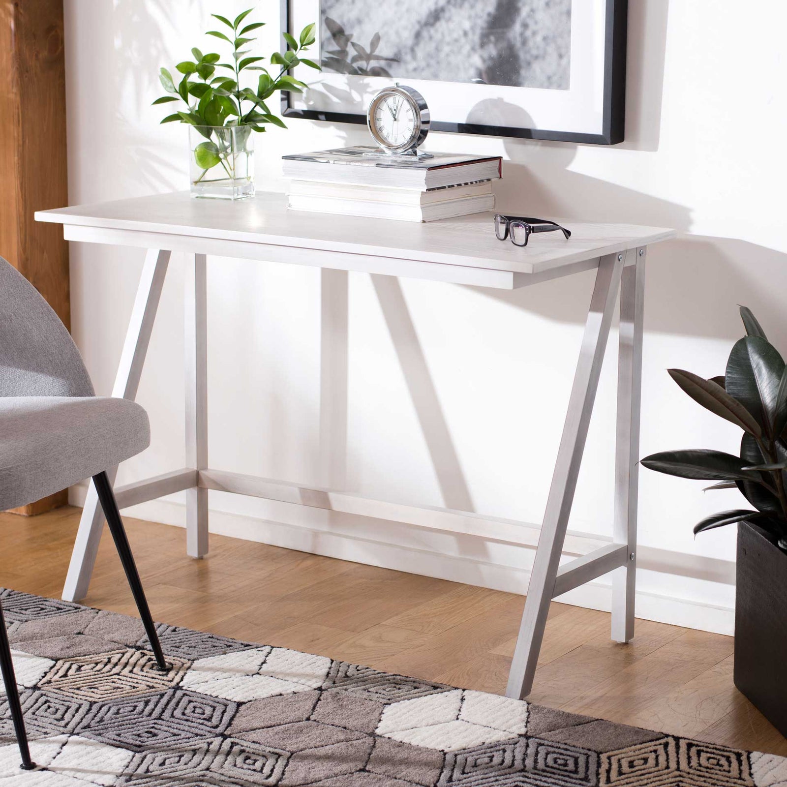 Remy Desk White Wash