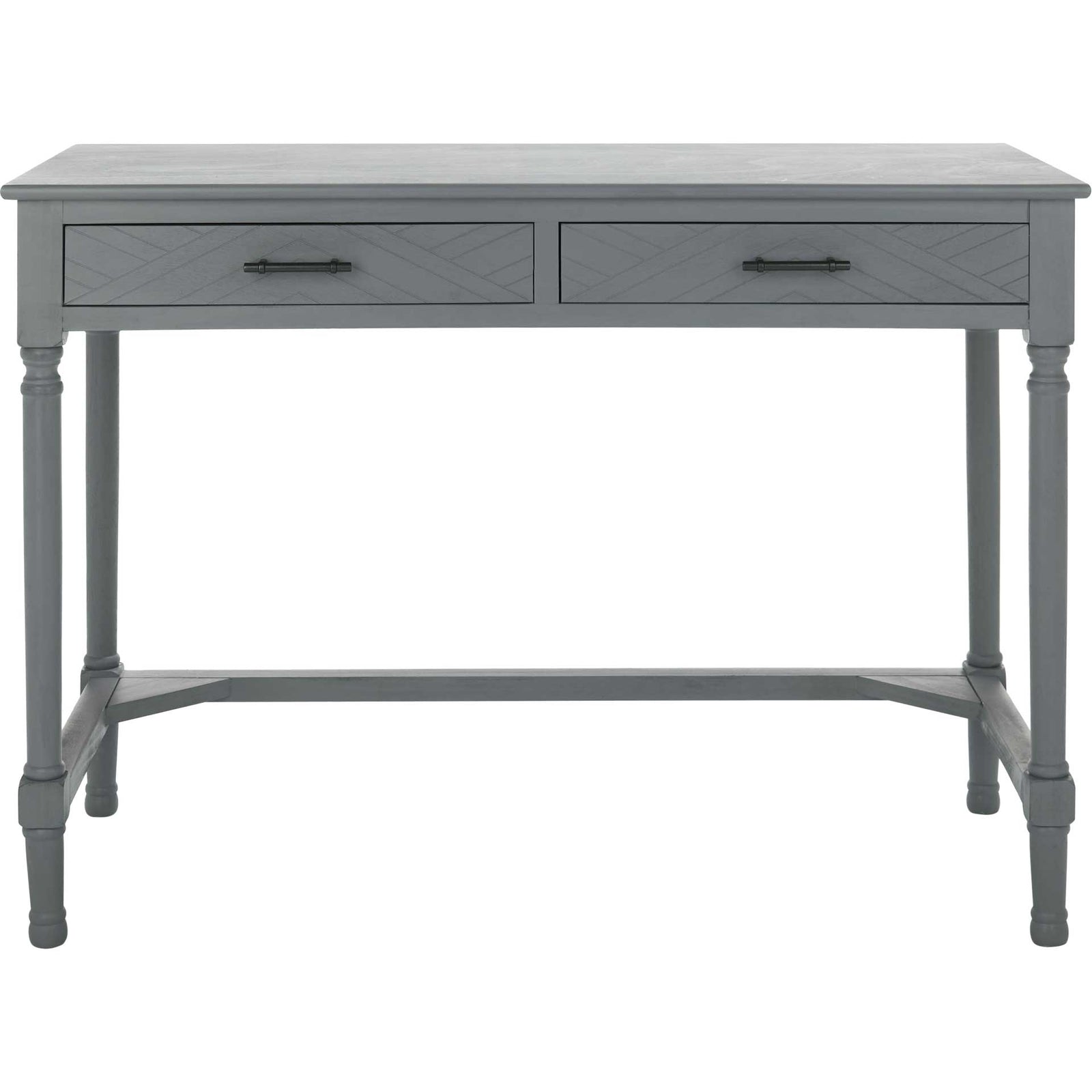 Mckenna 2 Drawer Desk Distressed Gray