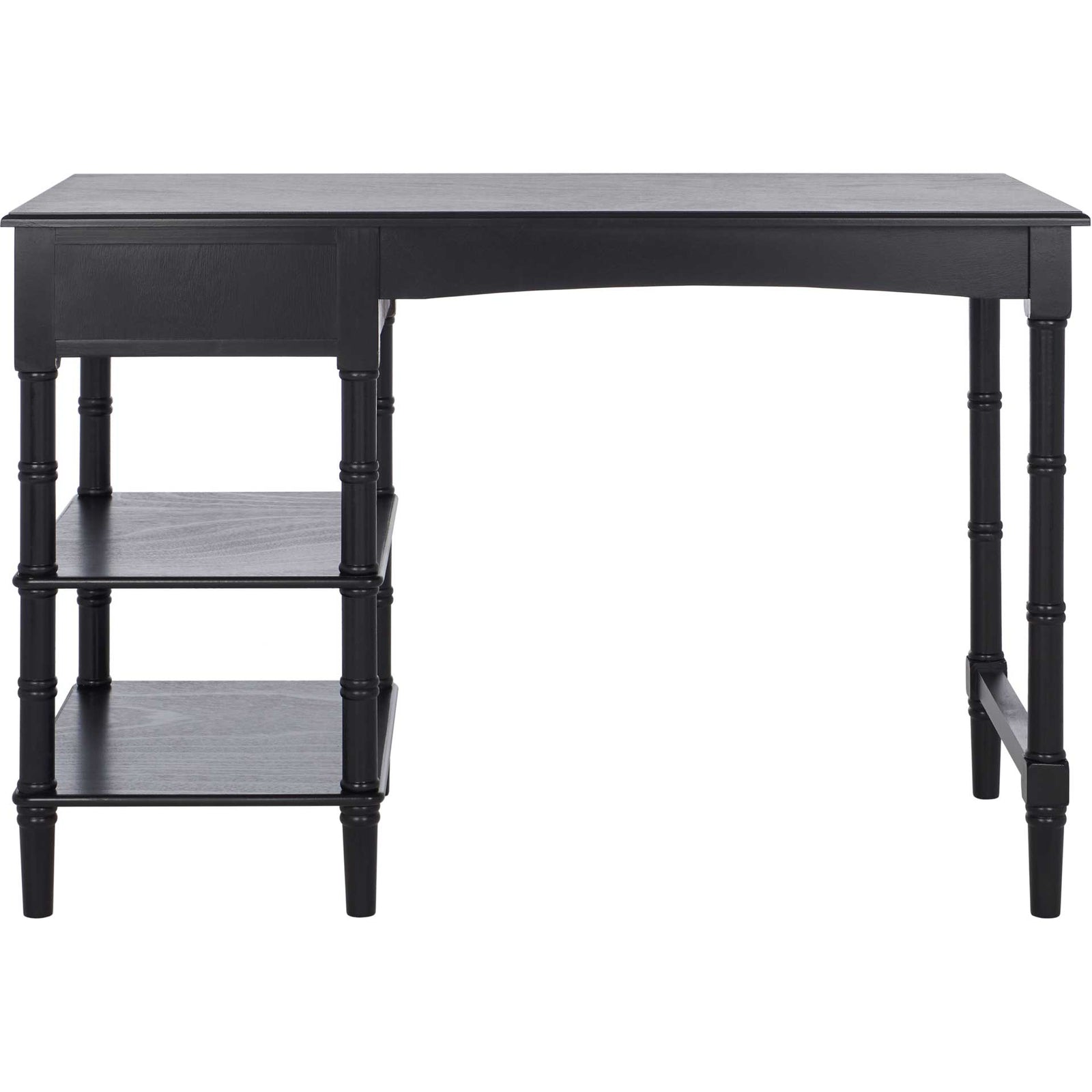 Hermina 1 Drawer 2 Shelf Desk Black