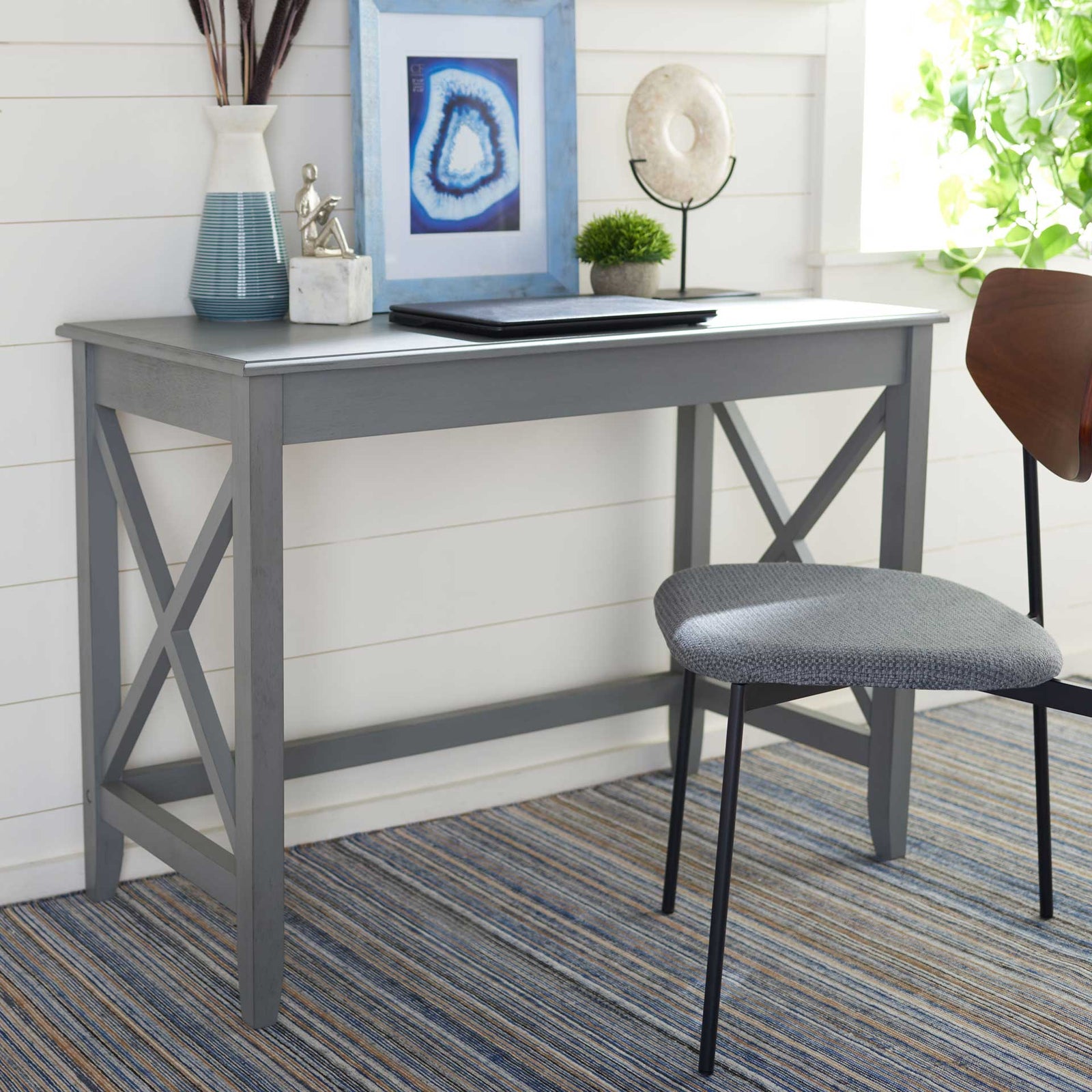 Kas Desk Distressed Gray