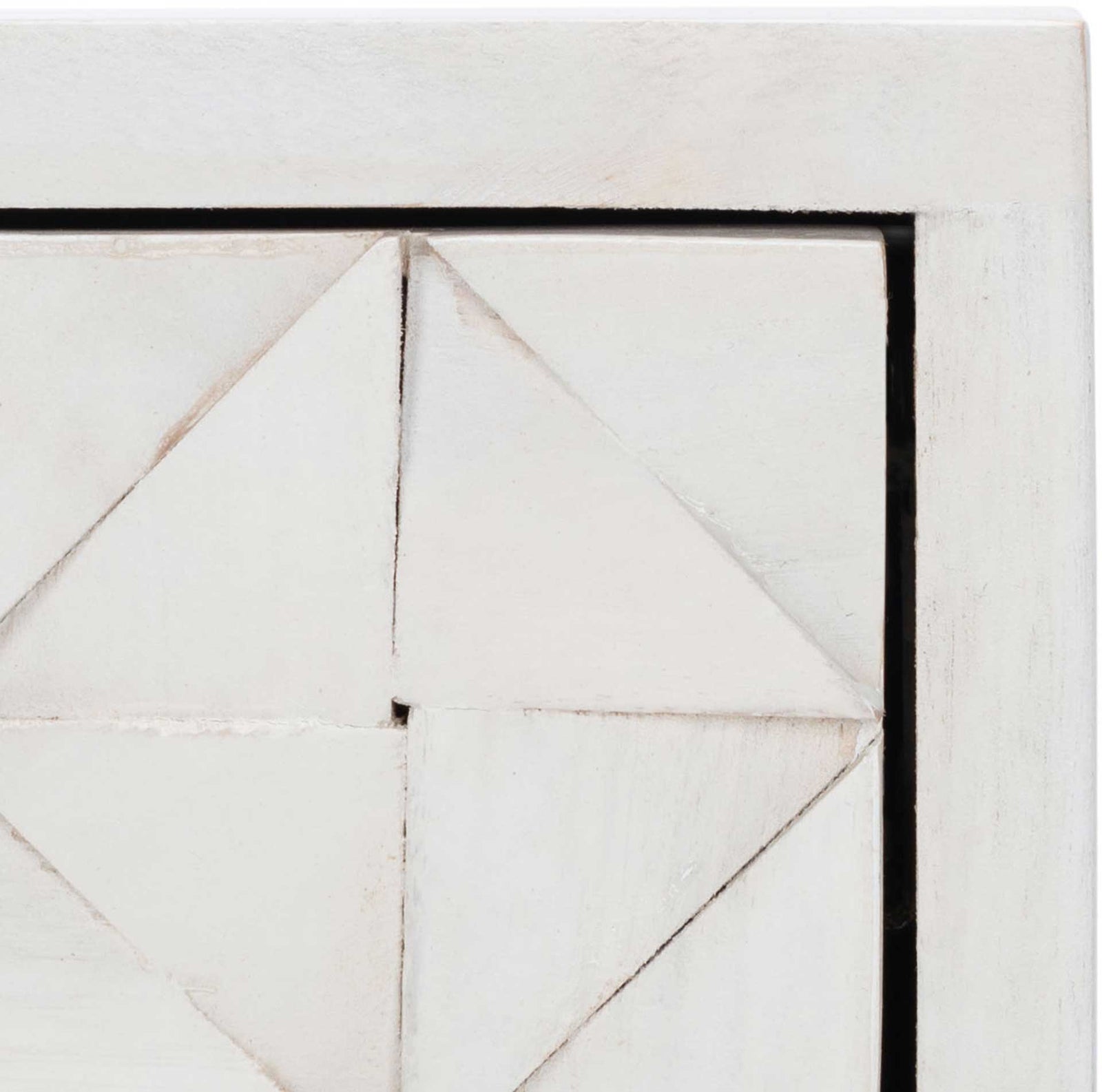 Zion Desk White Wash/Silver