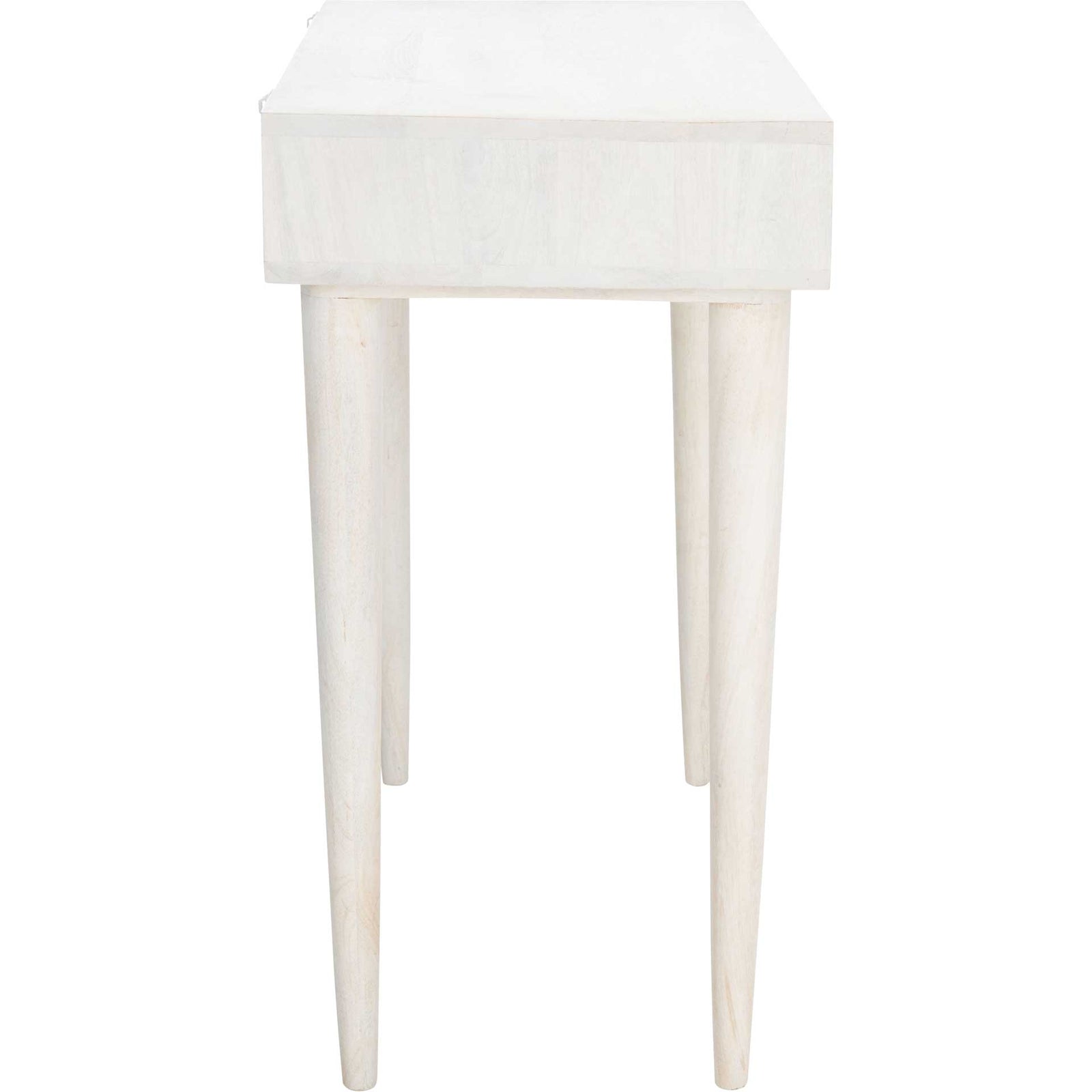 Zion Desk White Wash/Brass