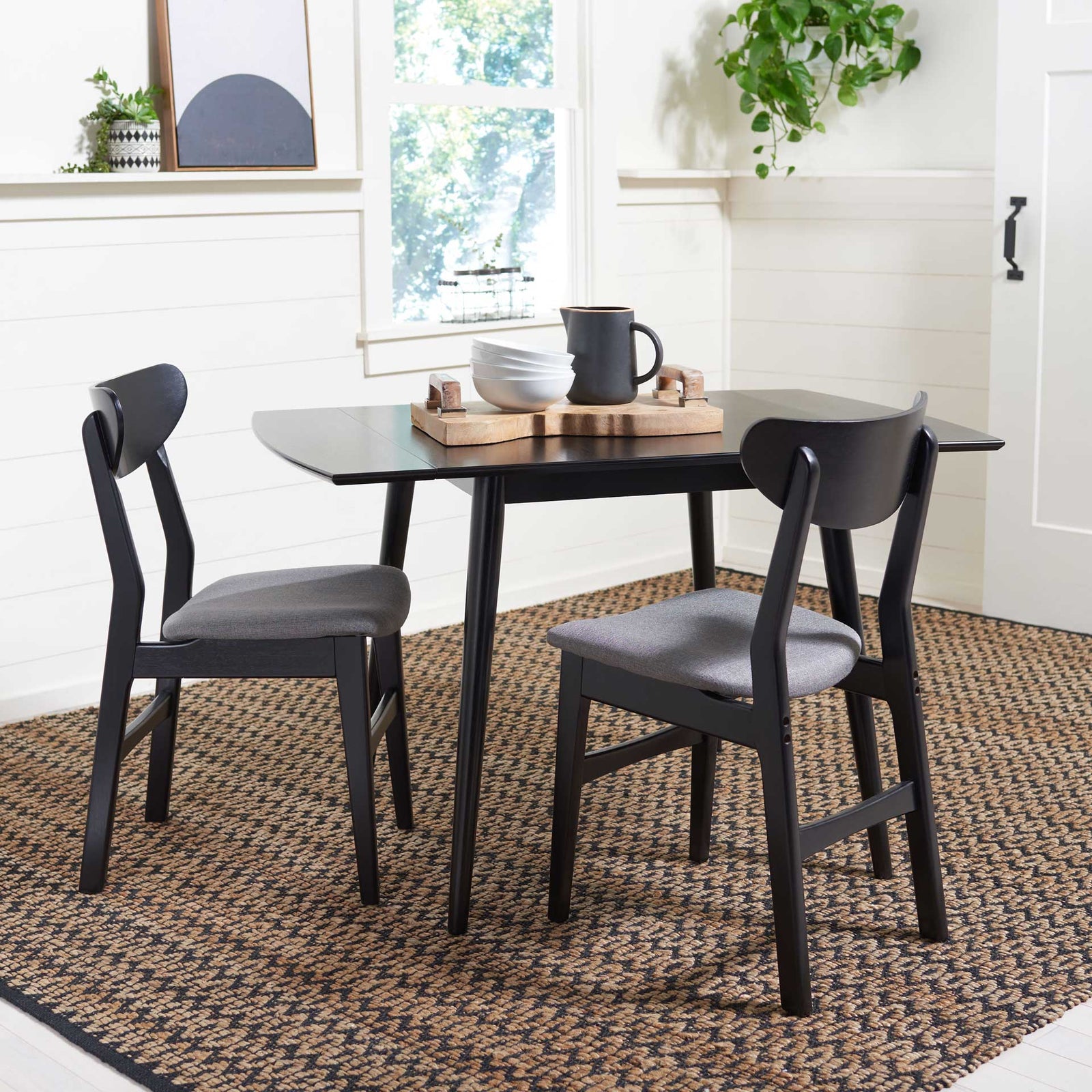 Katelyn Extension Dining Table Matte Black