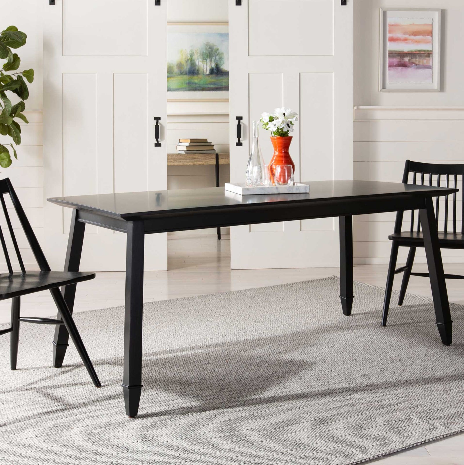 Brandon Rectangle Dining Table Black