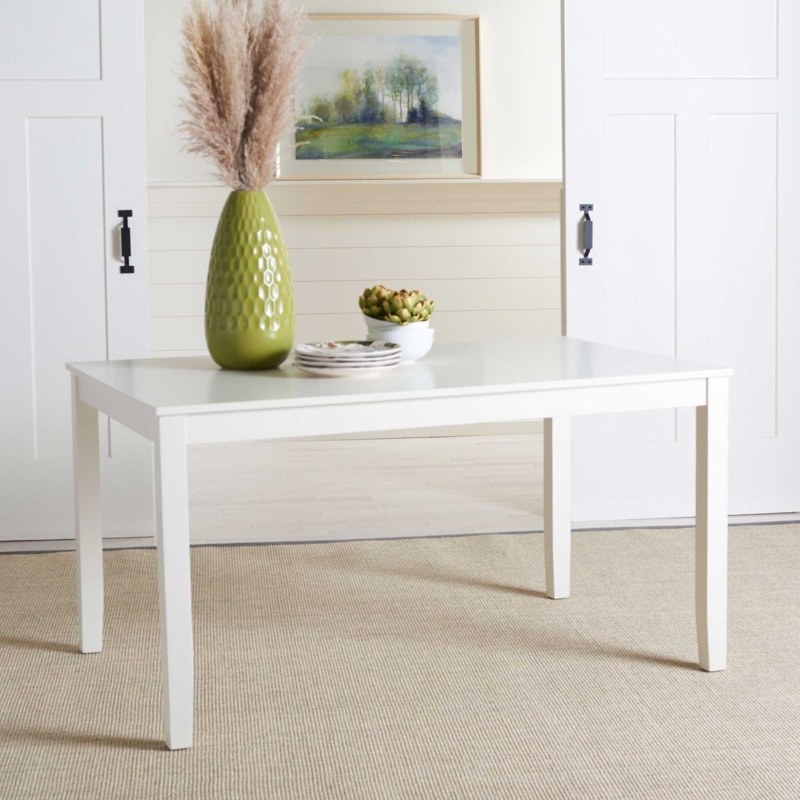 Sicily Rectangle Dining Table White