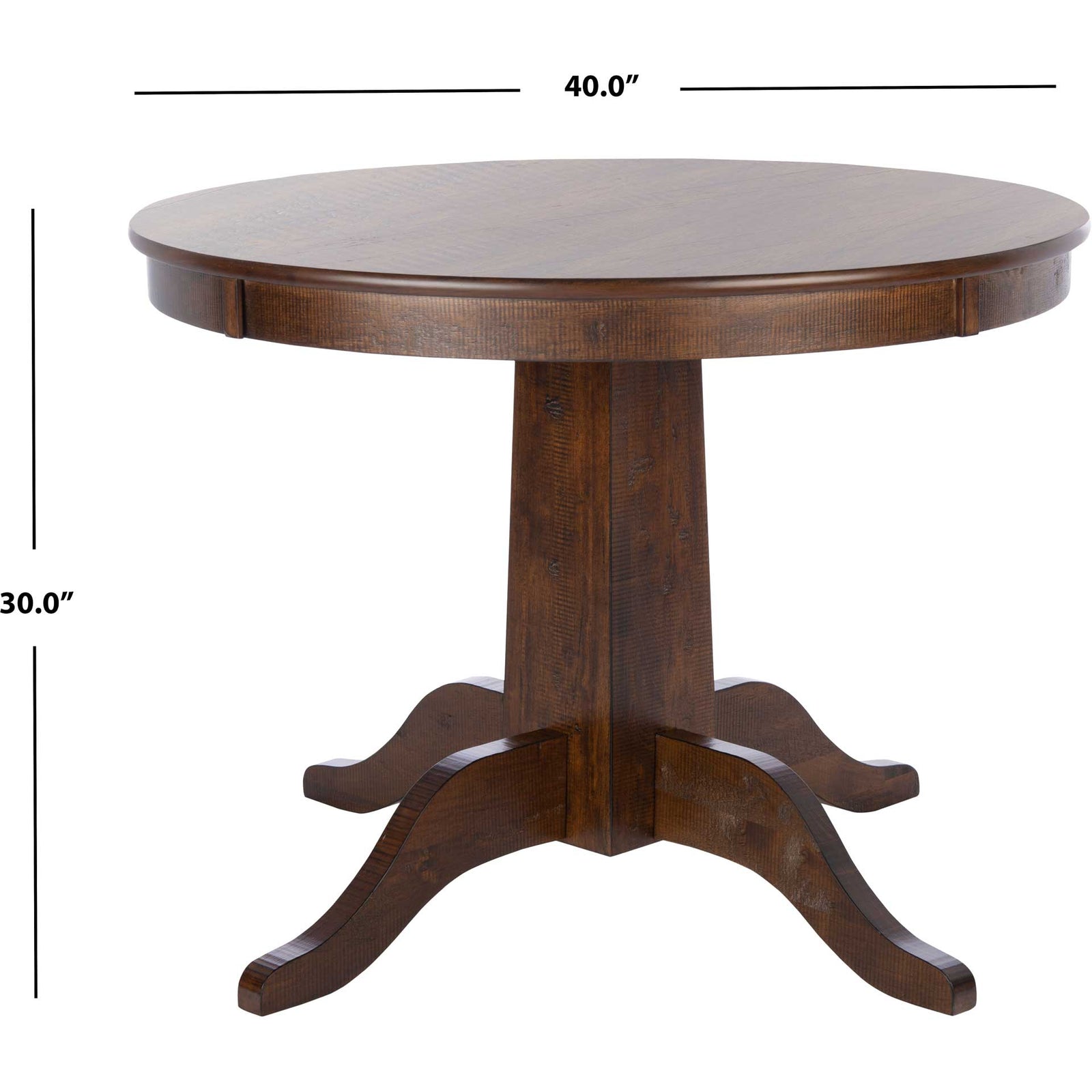 Sebastian Round Dining Table Rustic Cafe