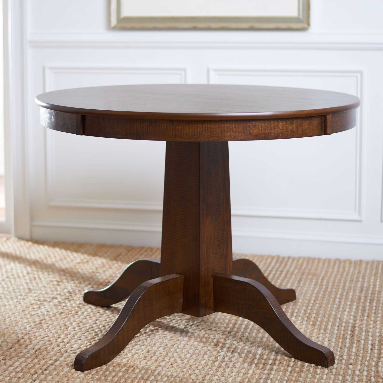 Sebastian Round Dining Table Rustic Cafe