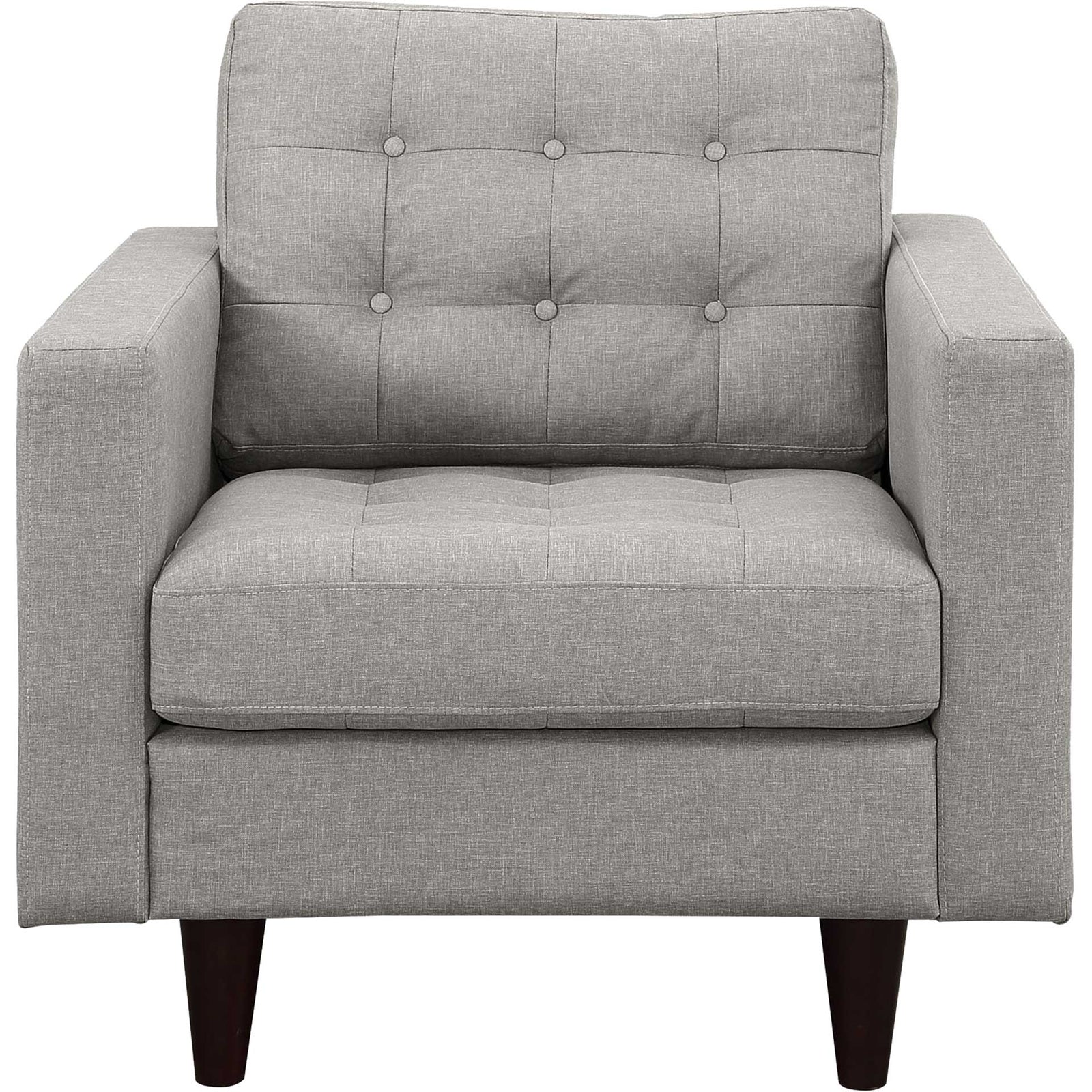 Era Upholstered Armchair Light Gray