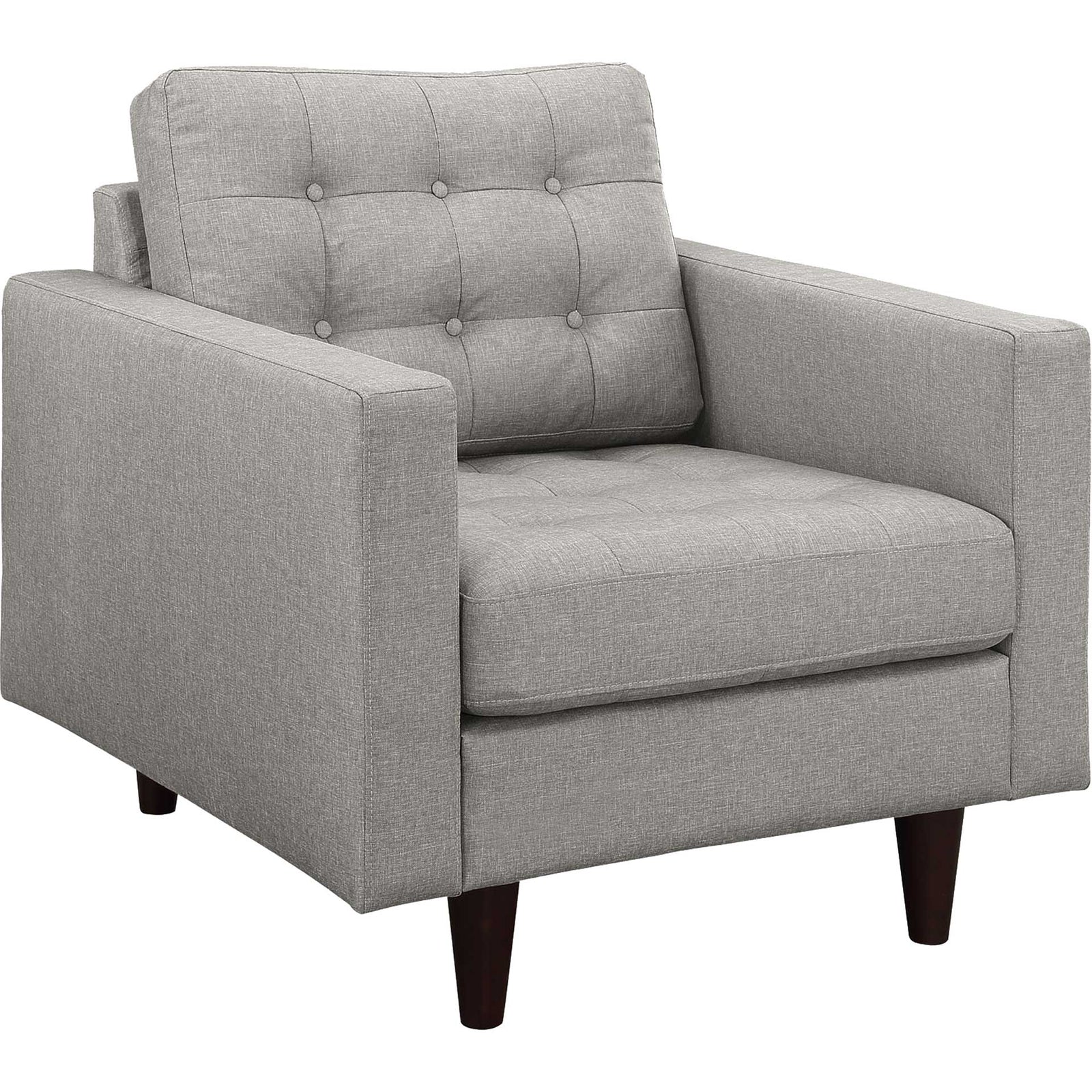 Era Upholstered Armchair Light Gray