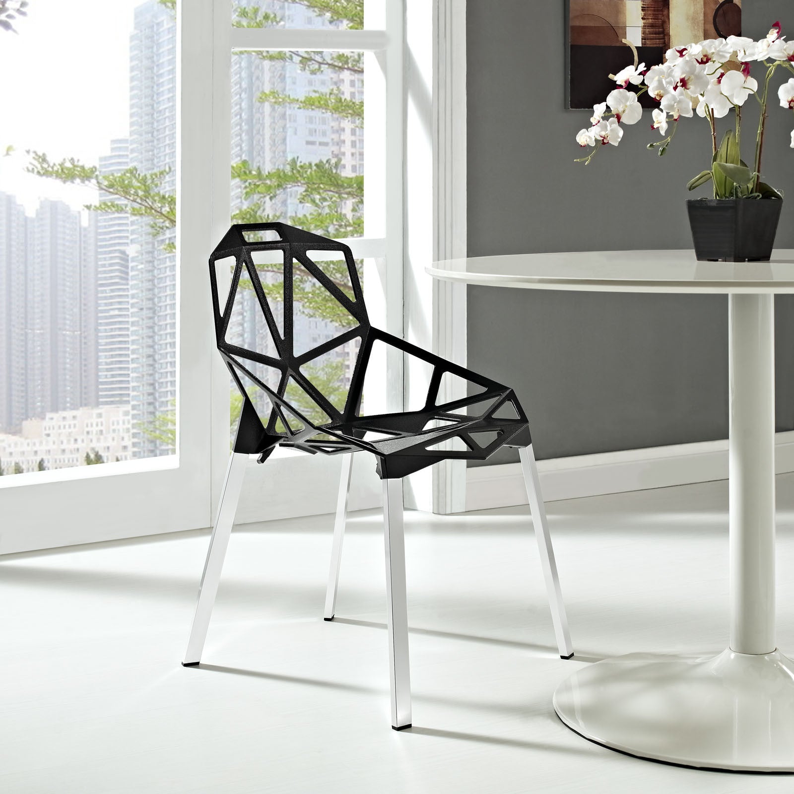 Caenis Side Chair Black
