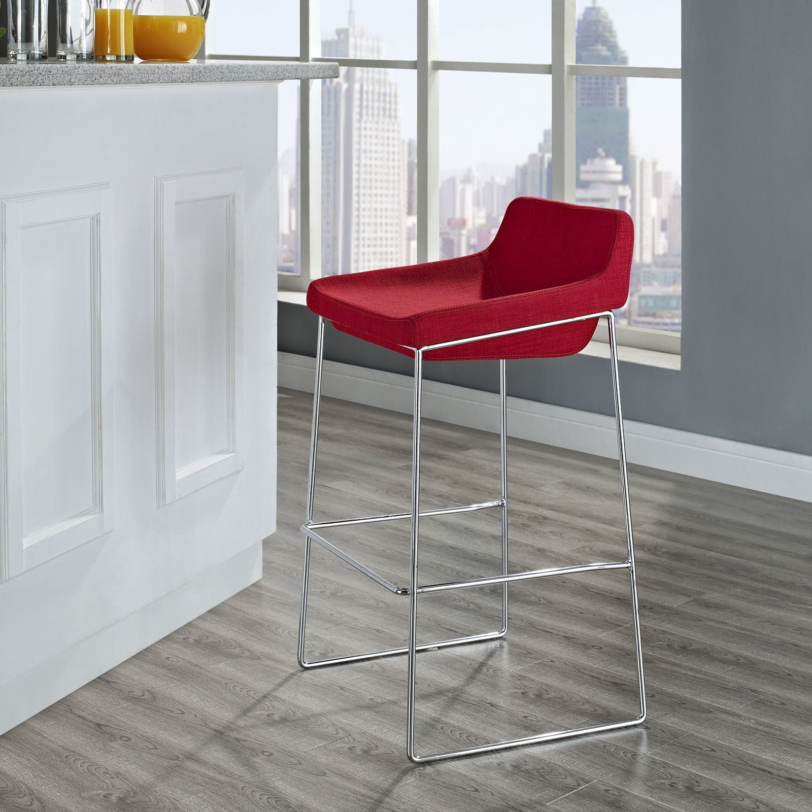 Gabriel Bar Stool Red