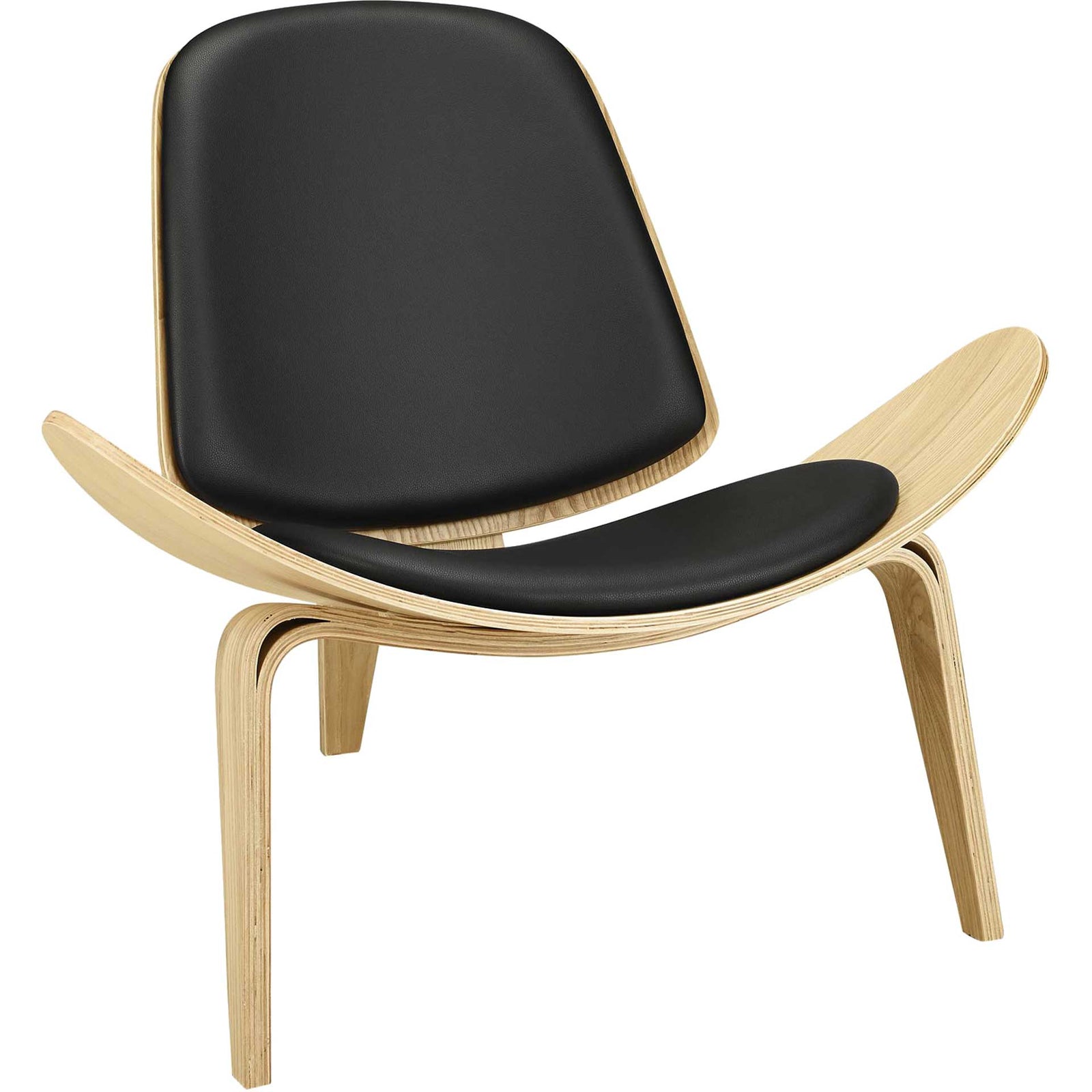 Ark Lounge Chair Oak Black