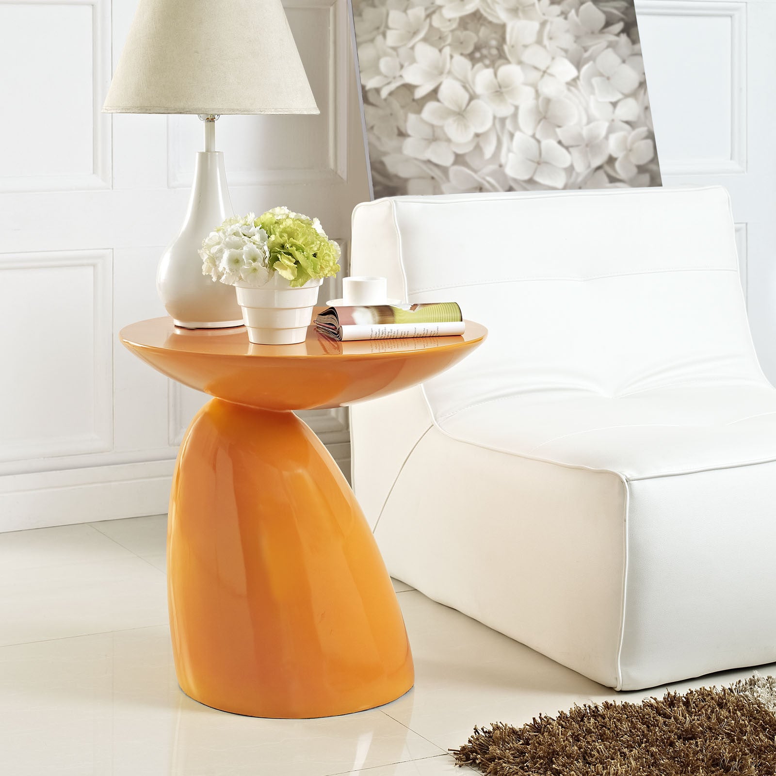 Flux Side Table Orange