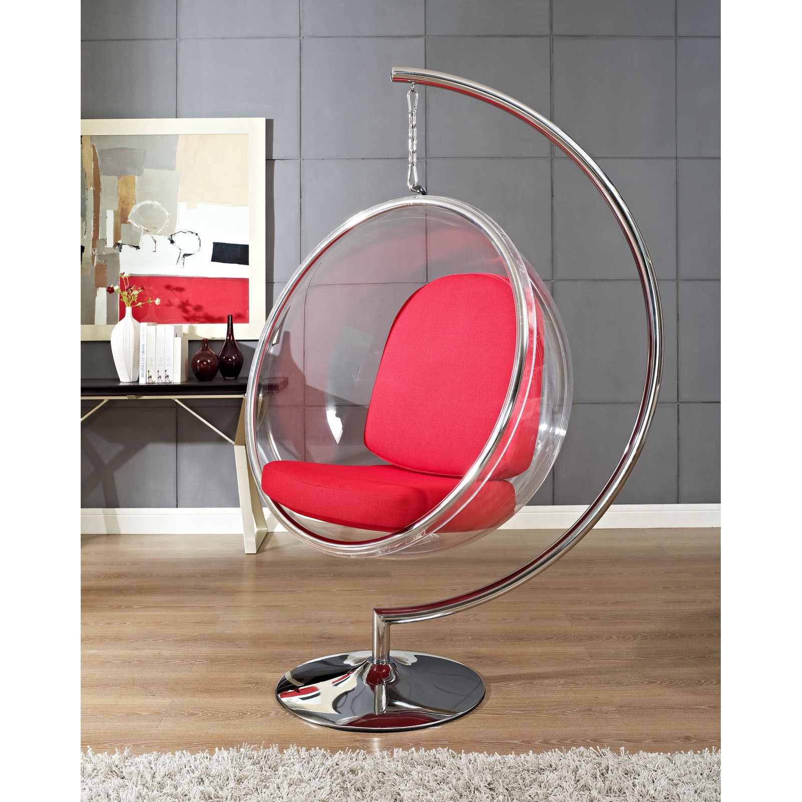 Rata Lounge Chair Red