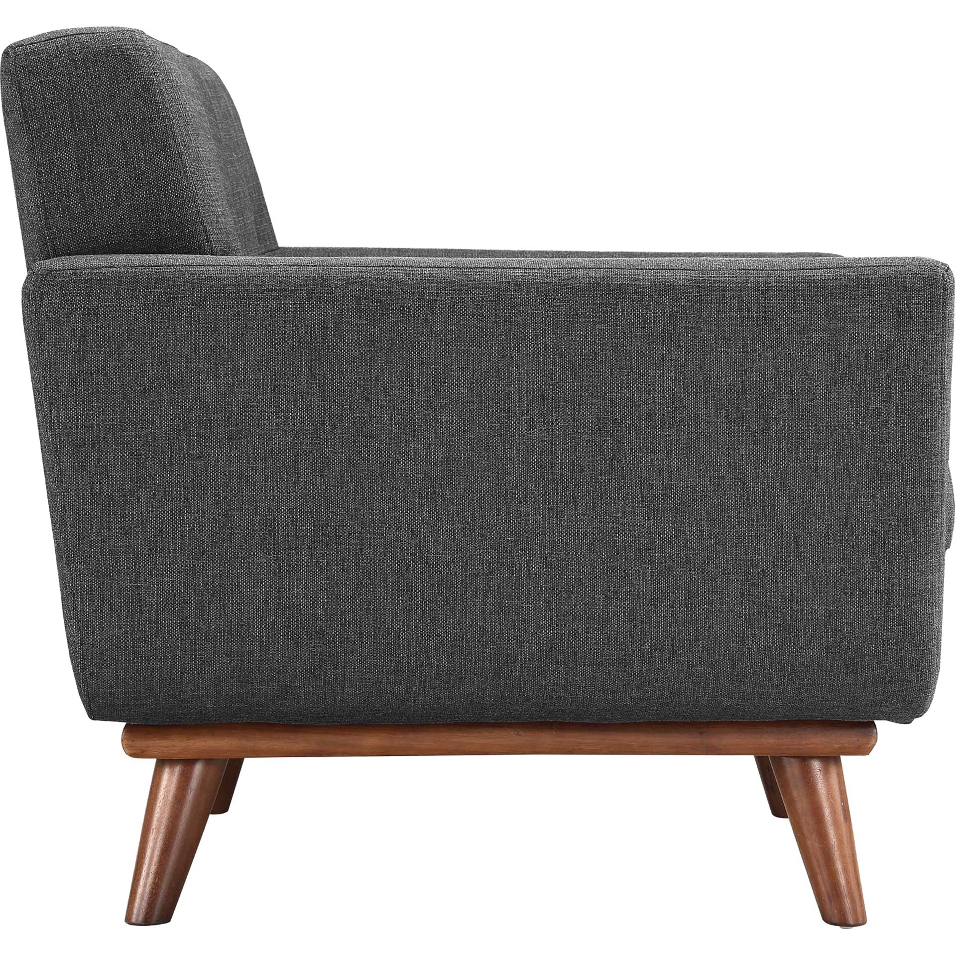 Emory Upholstered Armchair Gray