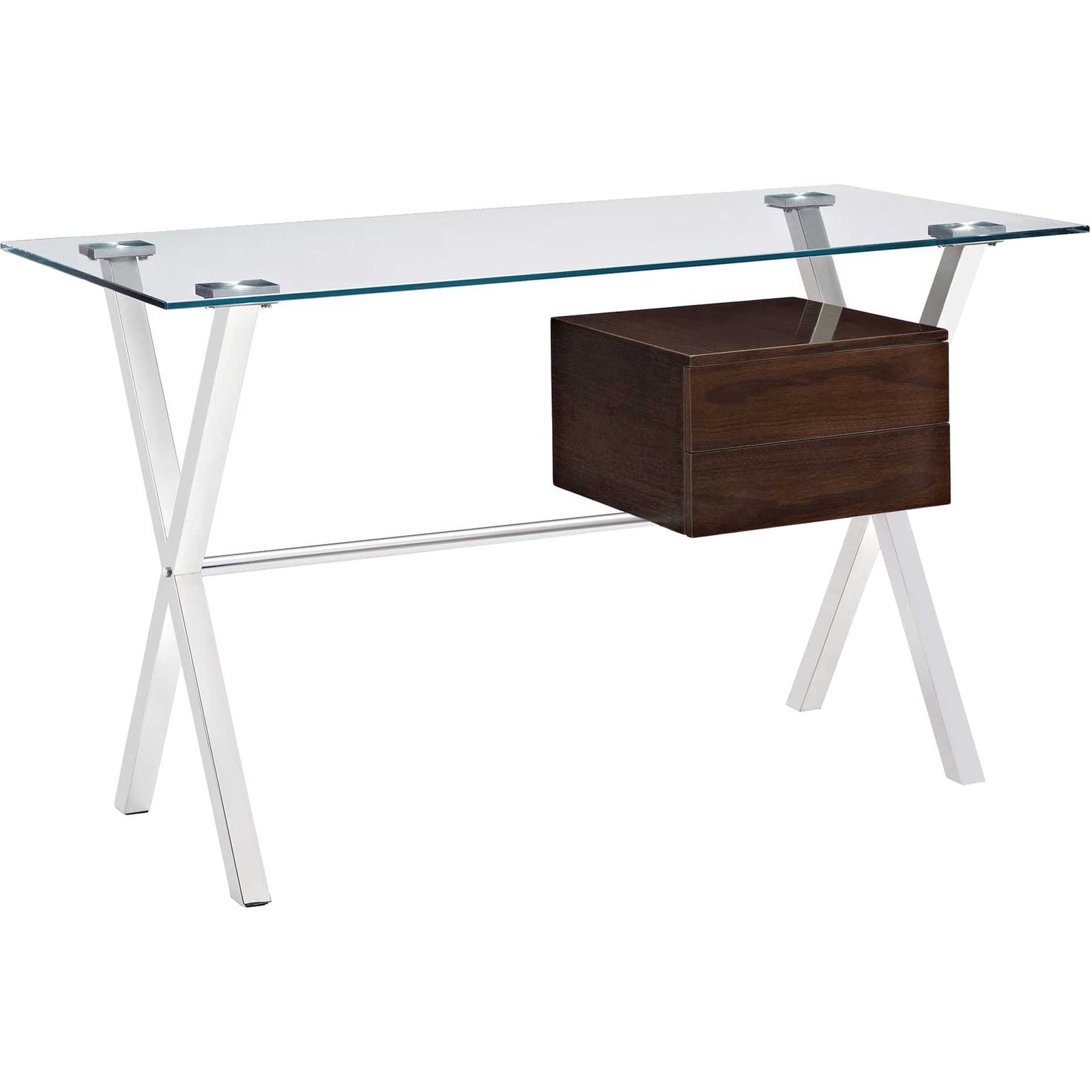 Suspension Office Desk Walnut