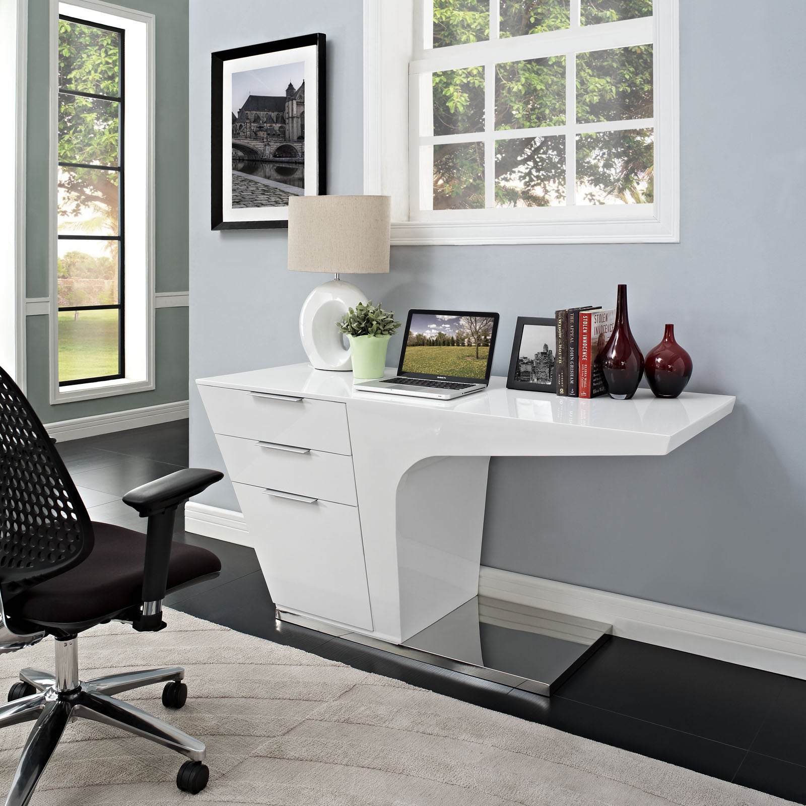 Ward Office Desk White