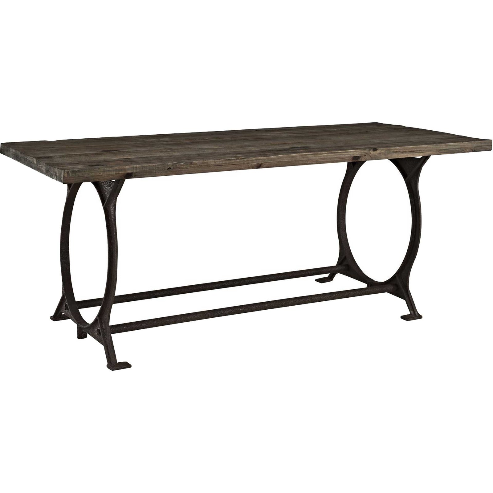 Entei Wood Top Dining Table Brown