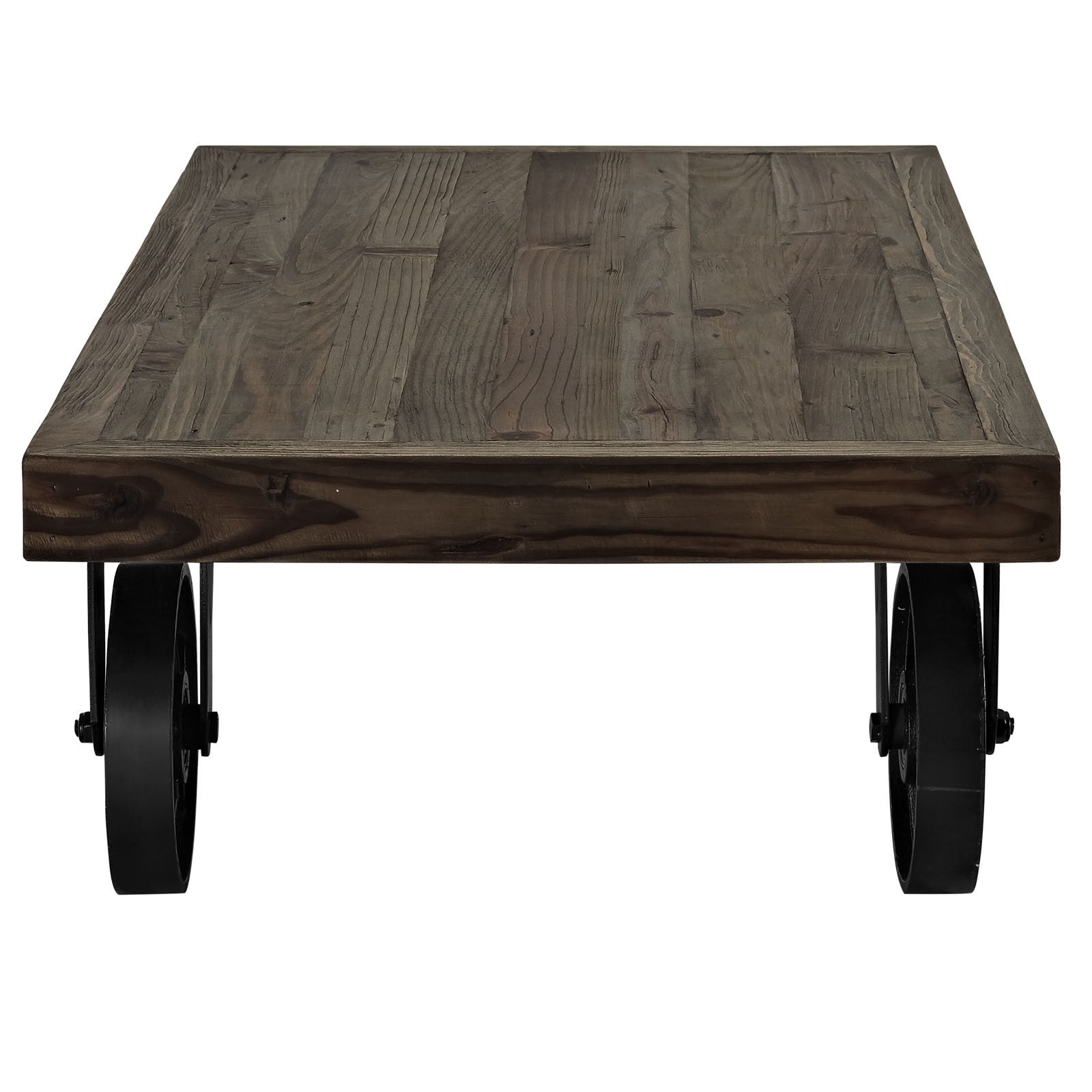 Gareth Wood Top Coffee Table Brown