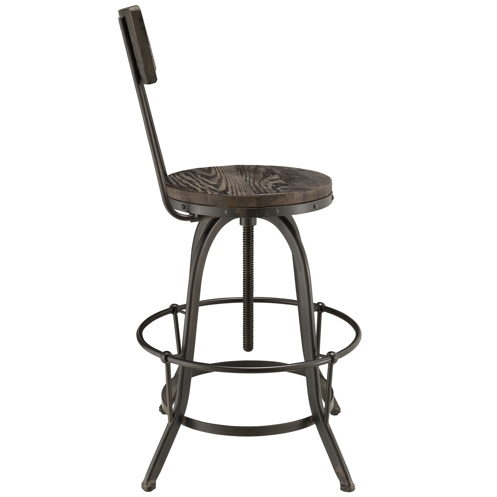 Palamas Wood Bar Stool Black