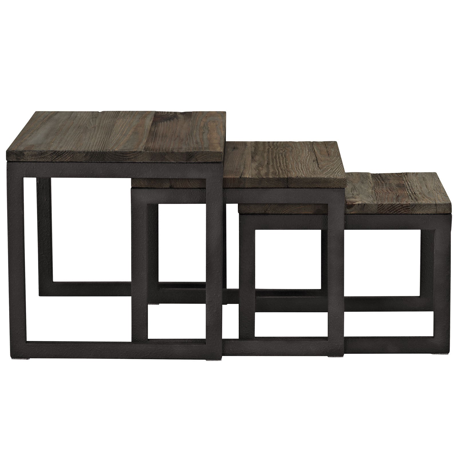 Cove Wood Top Nesting Table Brown